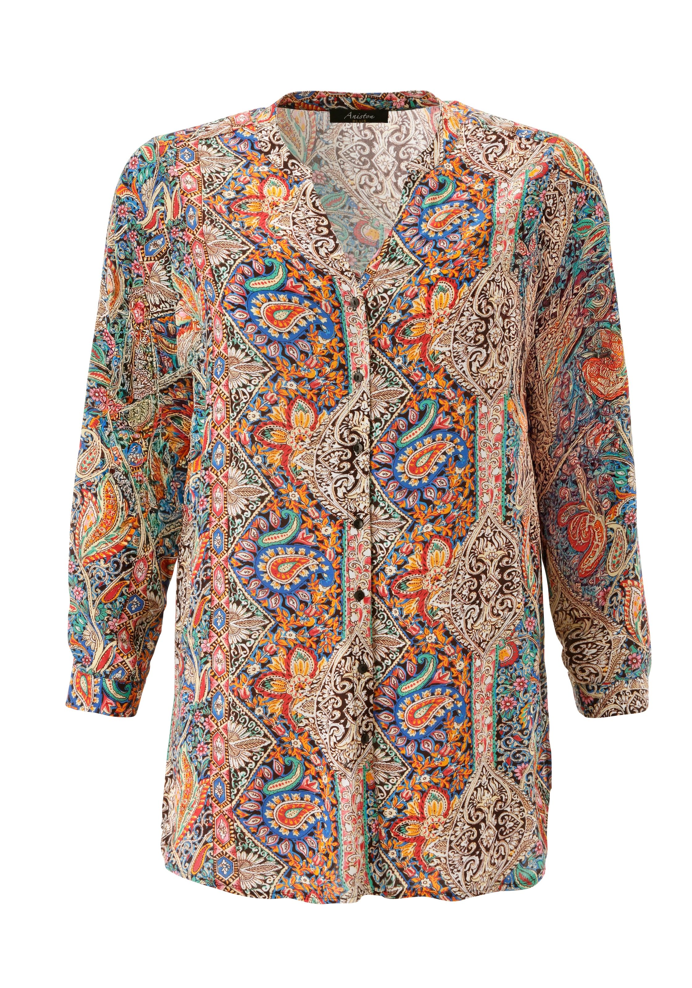 Aniston PLUS Longbluse mit farbharmonischen Paisleydruck - NEUE KOLLEKTION