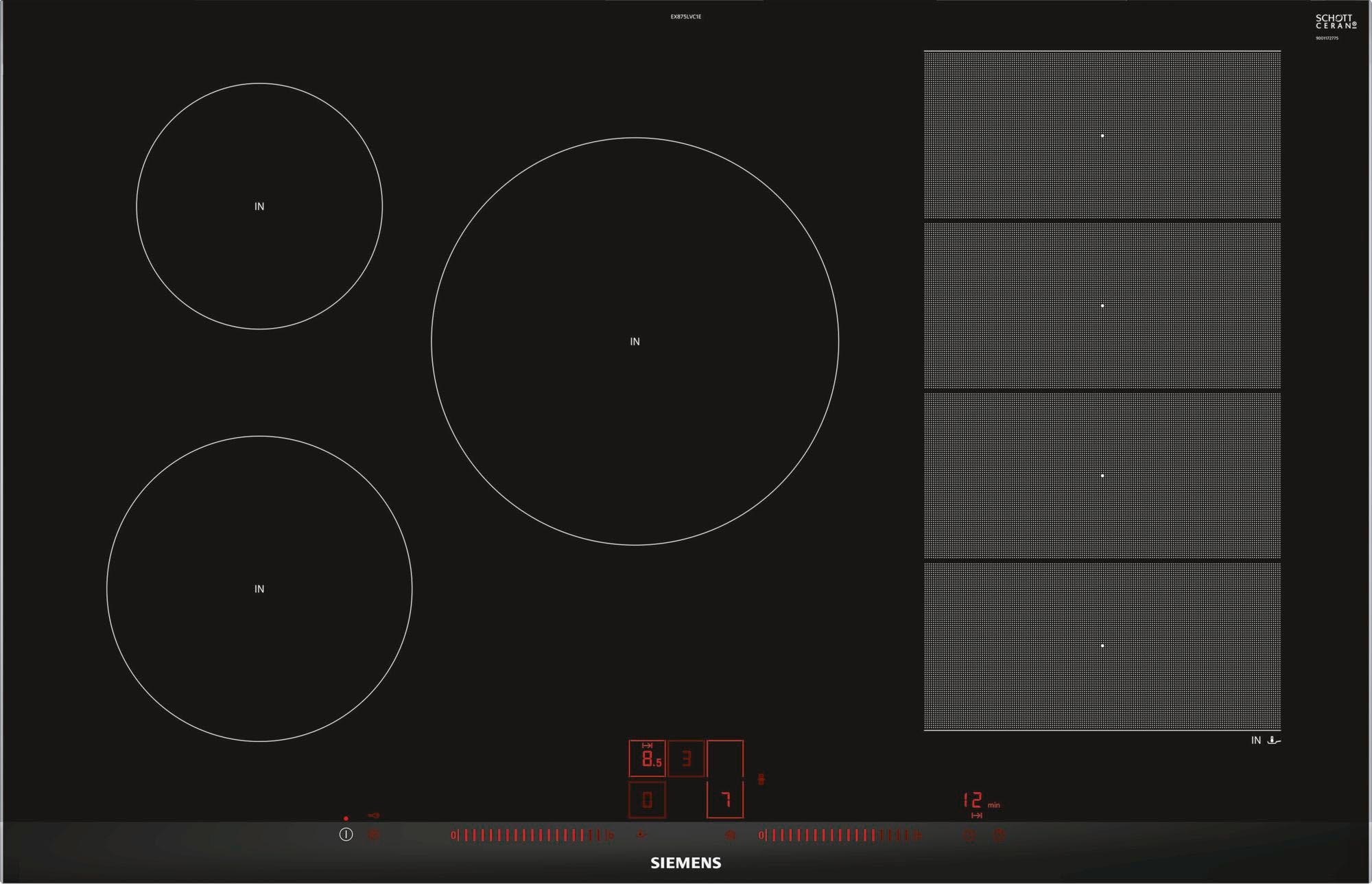 SIEMENS Flex-Induktions-Kochfeld von SCHOTT CERAN® »EX875LVC1E«, EX875LVC1E
