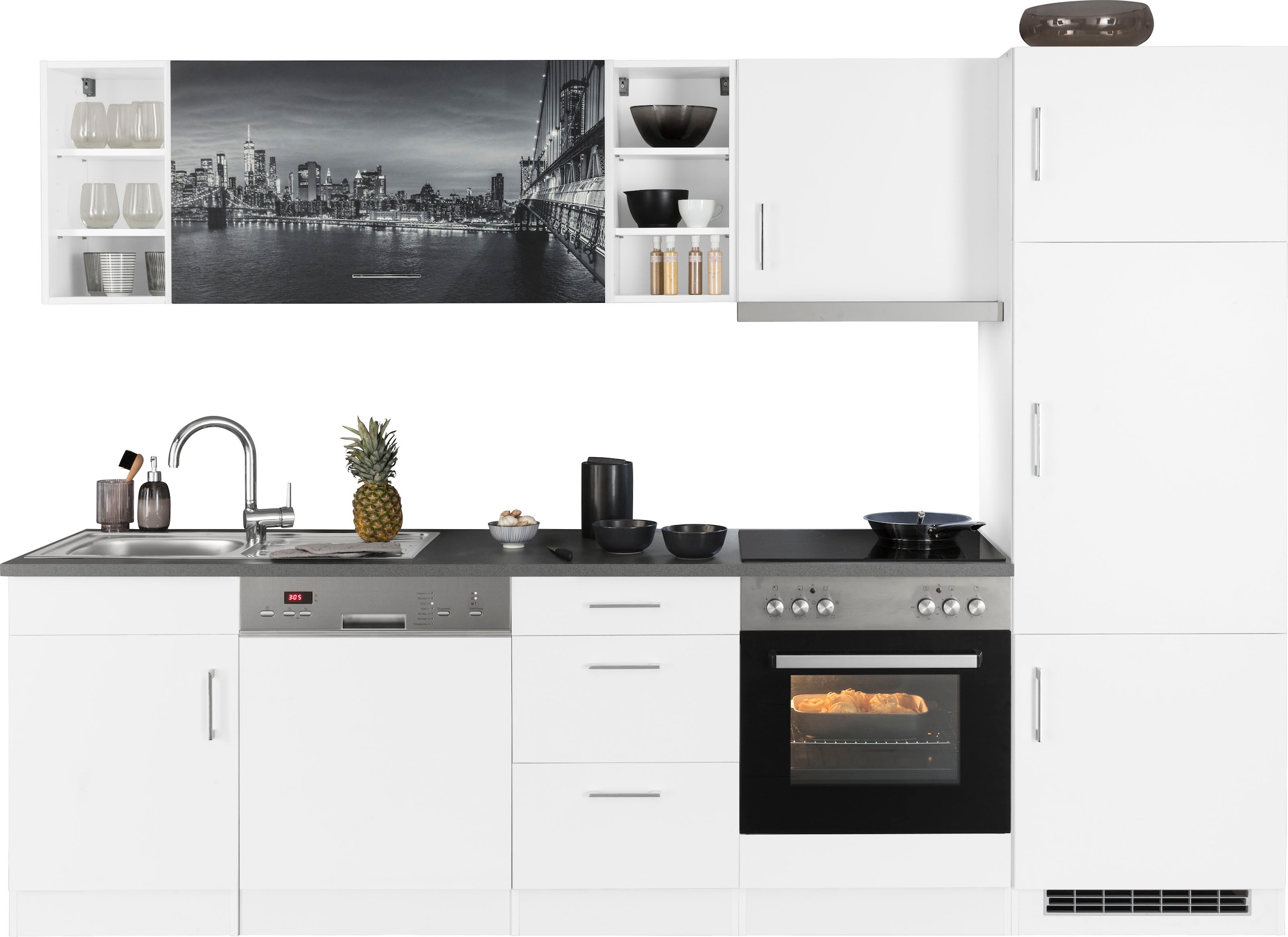 KOCHSTATION Küchenzeile »KS-Paris – Küchen mit einzigartigen Fotomotiven au günstig online kaufen