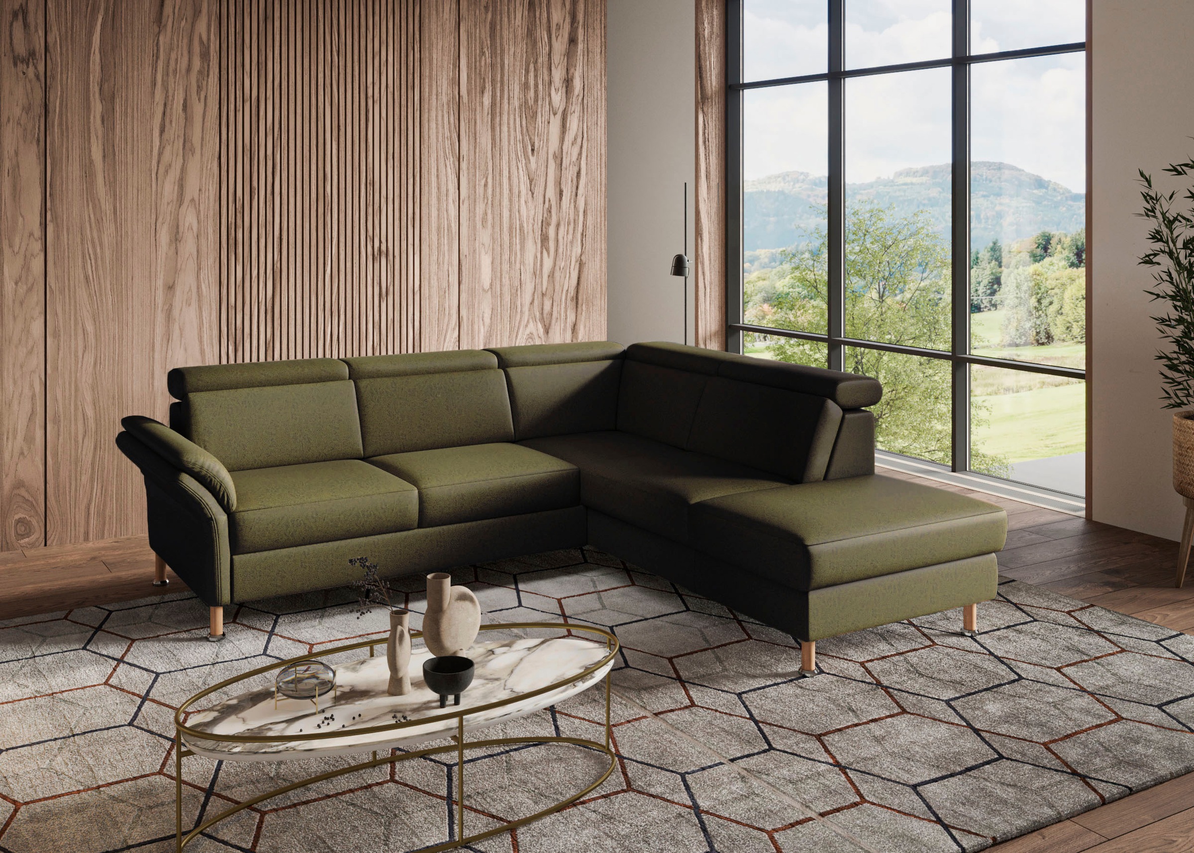 Home affaire Ecksofa »Calypso L-Form«, mit Relaxfunktion motorisch im Sofa 2,5- Sitzer