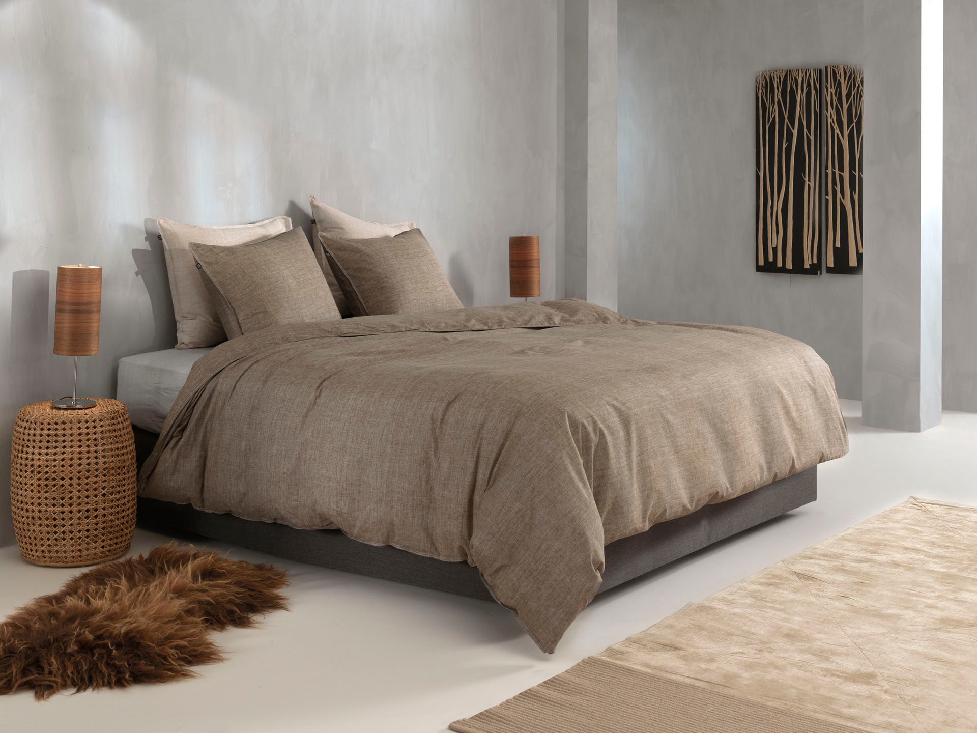 ZO HOME Bettwäsche »Zohome Bettwäsche Lino« 2 Stk. Bettwäsche aus 100% Baumwolle, hochwertige Renforcé, ab 135x200 cm.