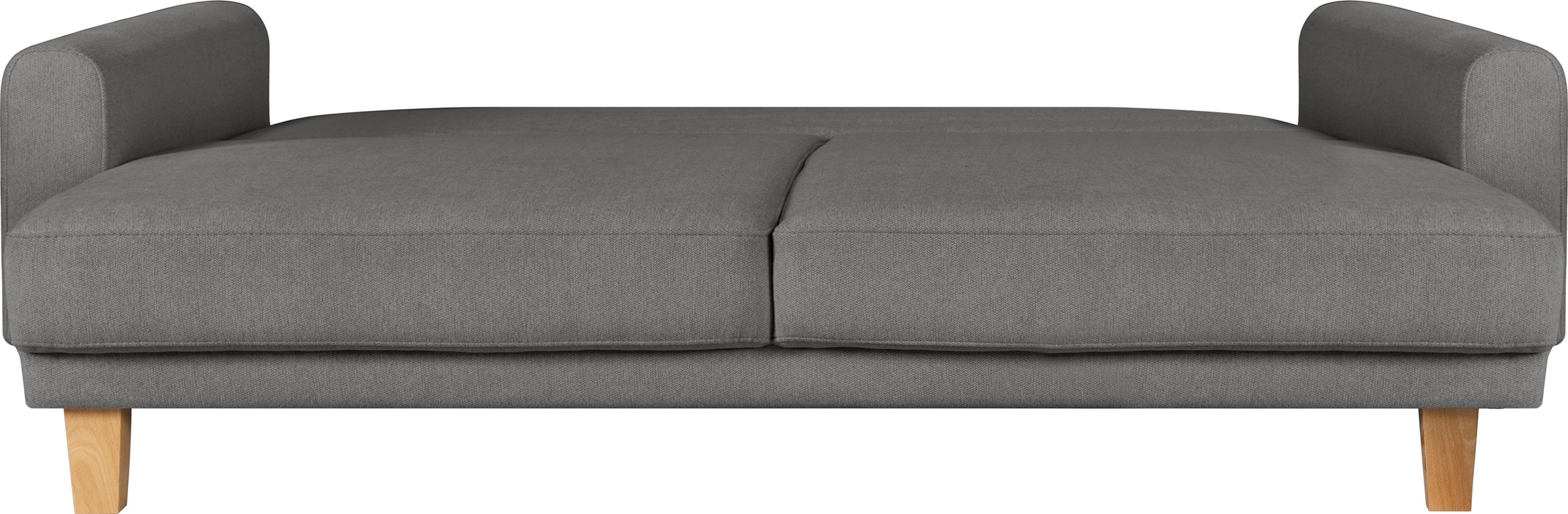 Home affaire 3-Sitzer »TRIPLO optionale Schlafsofa mit Bettkasten, Maße B/T/H: 215/100/89 cm«, Wahlweise Bettfunktion - Liegefläche 145x191 cm, Rücken-, Zierkissen