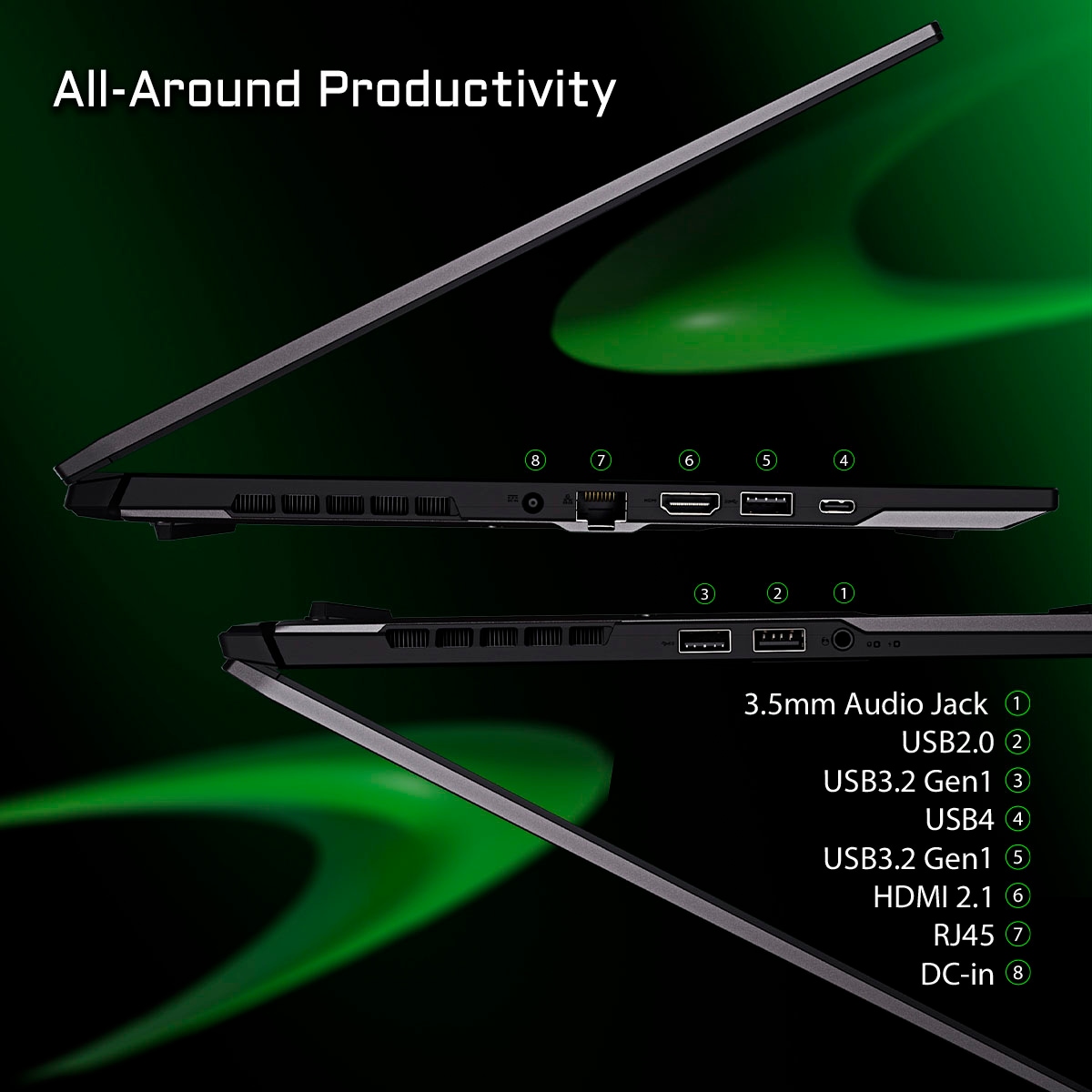 Gigabyte Gaming-Notebook »AERO X16 1VH93DEC64AH«, 40,6 cm, / 16 Zoll, AMD, Ryzen™ AI 7, GeForce RTX 5060, 1000 GB SSD
