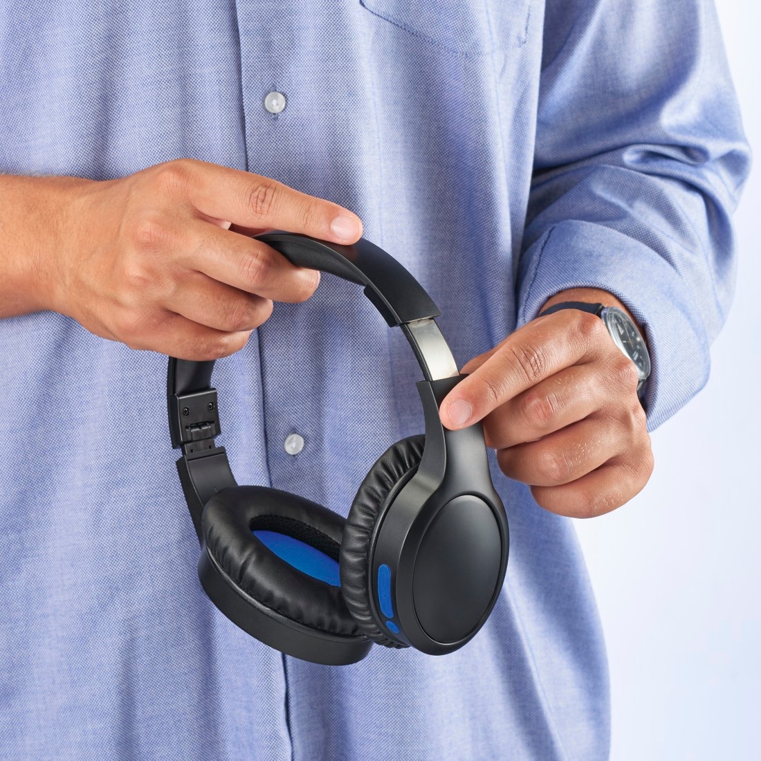 Hama Bluetooth-Kopfhörer »Bluetooth®Kopfhörer kabellos, Over-Ear, integriertes Mikrofon«, A2DP Bluetooth-AVRCP Bluetooth-HFP, Active Noise Cancelling (ANC)-Geräuschisolierung, Aktive Geräuschreduzierung, Siri und Google Assistant, faltbar