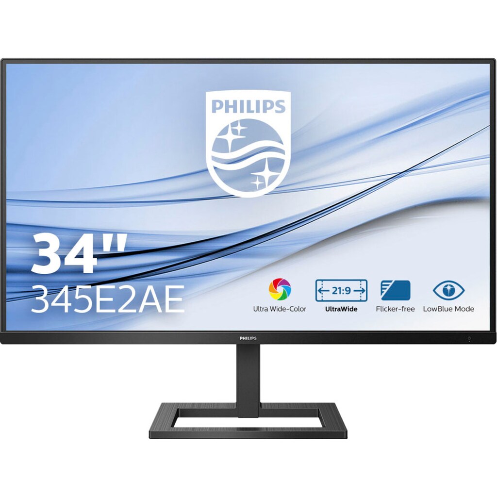 Philips Gaming-Monitor »345E2AE/00«, 86,36 cm/34 Zoll, 3440 x 1440 px, WQHD, 4 ms Reaktionszeit, 75 Hz