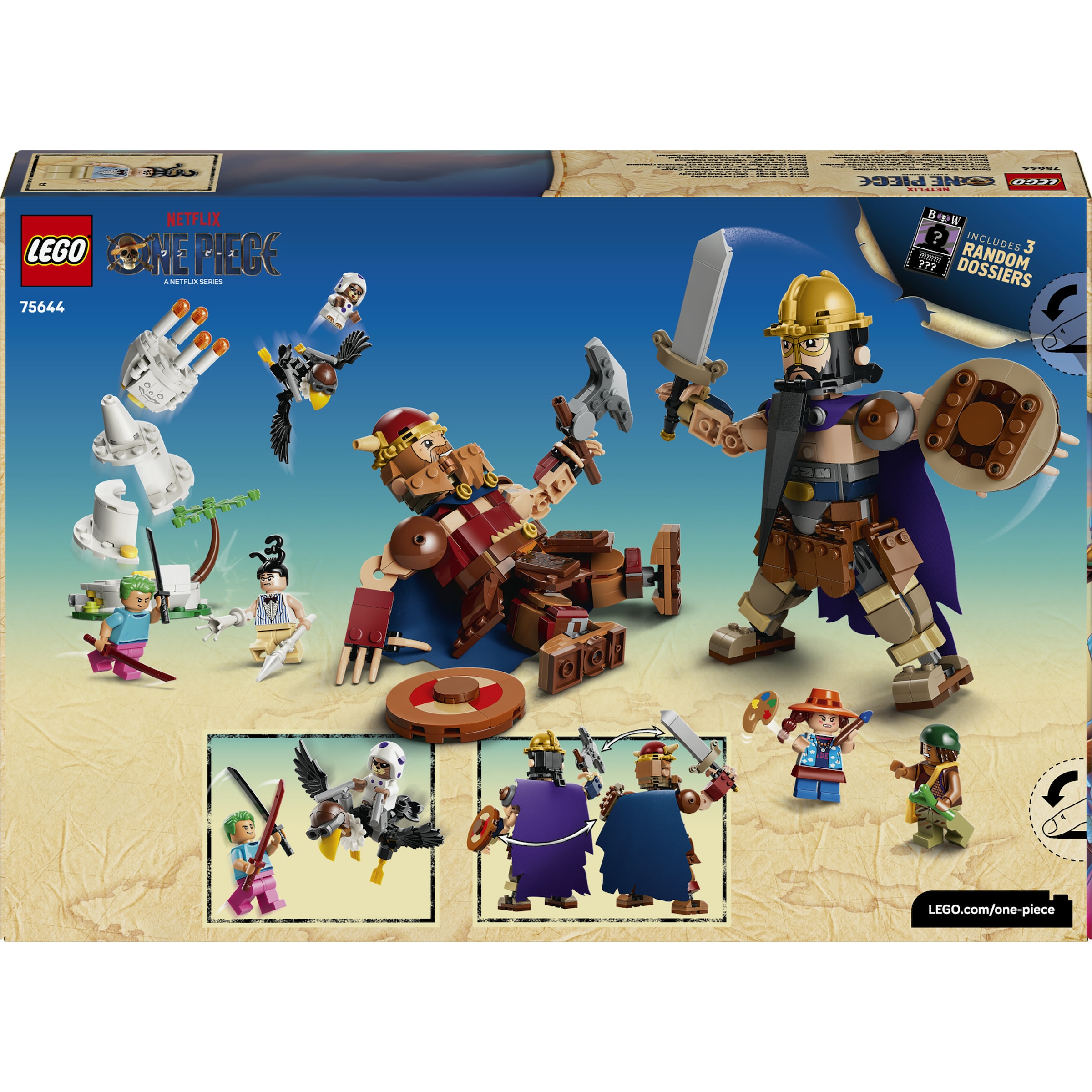 LEGO® Konstruktionsspielsteine »Woogey vs. Boogey – Riesen aus Little Garden (75644), LEGO ONE PIECE« Made in Europe