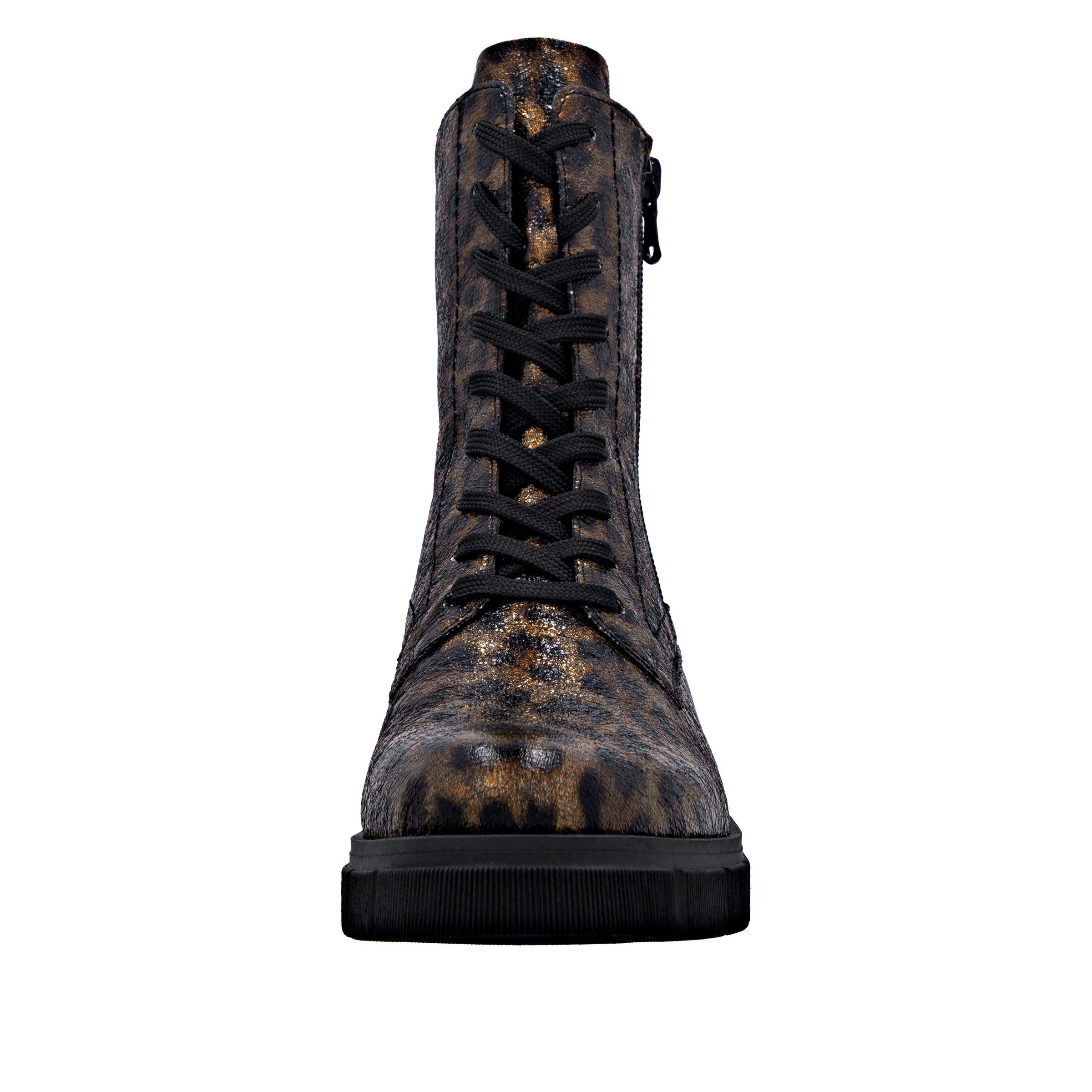 Remonte Schnürstiefelette, Schnürboots, Stiefelette, Profilsohle, mit Glitzer-Schnürsenkel