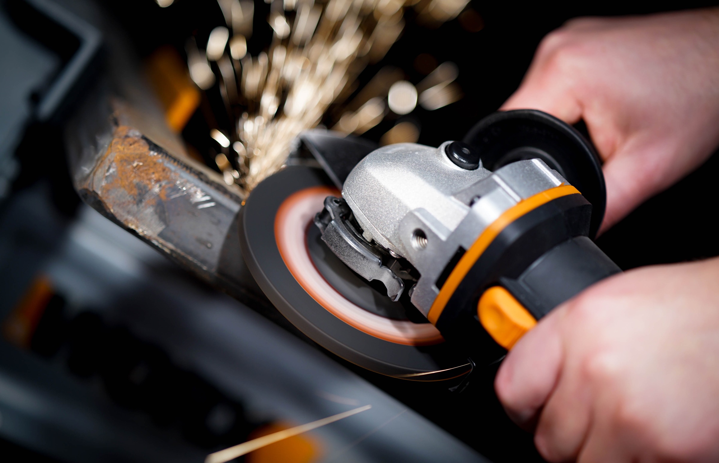 Worx Akku-Winkelschleifer »WX803.9«, 125 mm Scheiben, 2-Position Handgriff, ohne Akku & Ladegerät