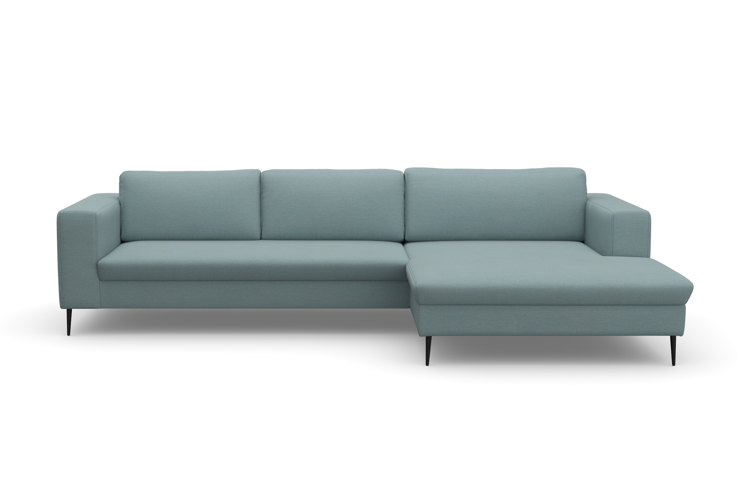 DOMO collection Ecksofa »Modica, zeitlos und elegant, L-Form«, moderne Optik mit extrabreiter Recamiere, auch in Cord