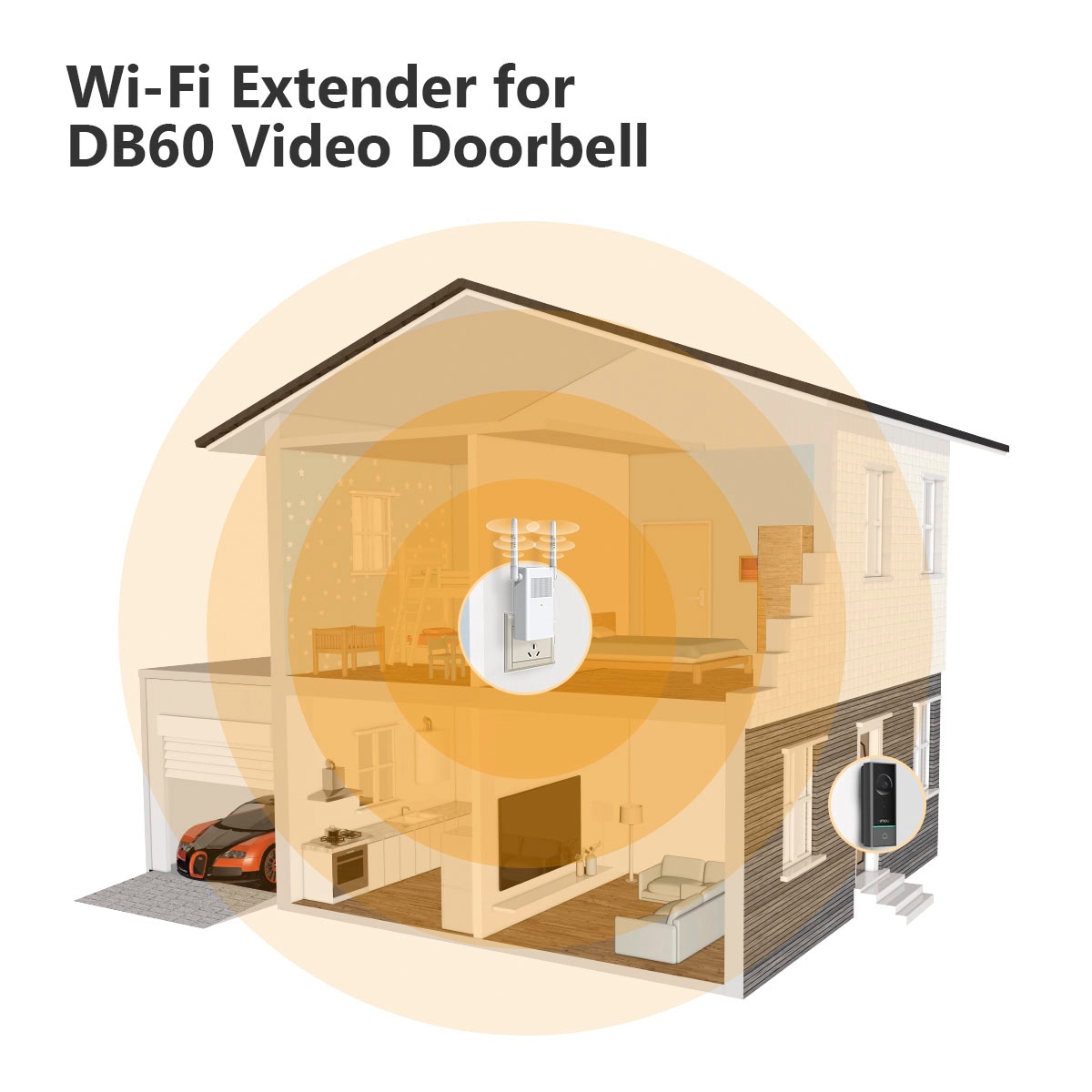 Imou Überwachungskamera »Smart Kamera-Türklingel DB60 Kit« Außenbereich