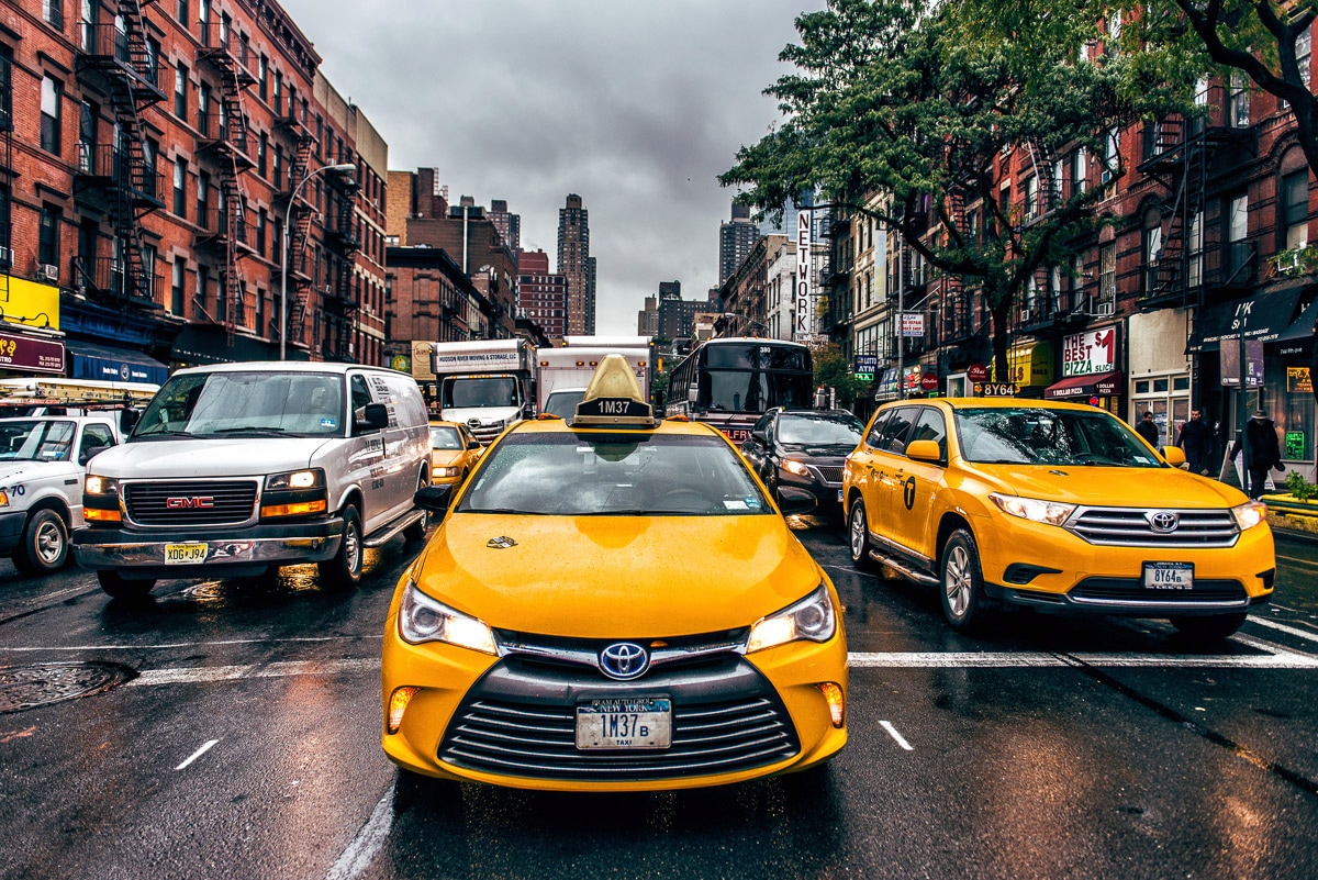 Papermoon Fototapete »New Yorker Taxis« günstig online kaufen