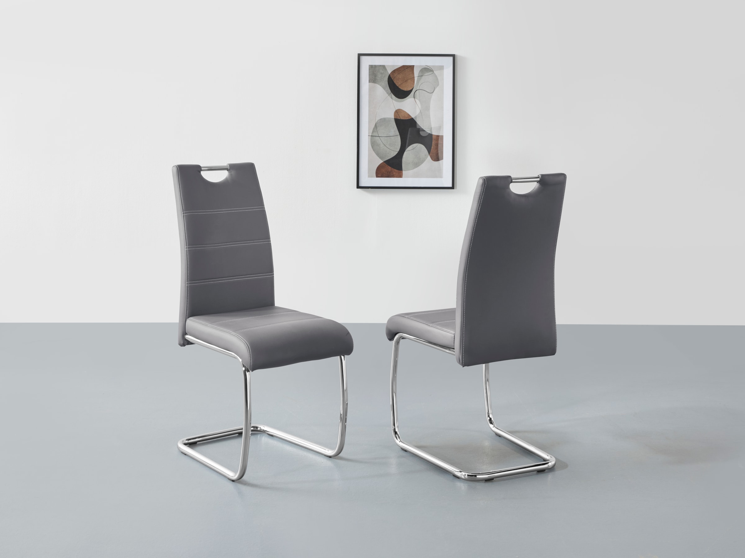 HELA Freischwinger »FLORA«, (Set), 2 St., Kunstleder, 1, 2 oder 4 Stück, Fr günstig online kaufen