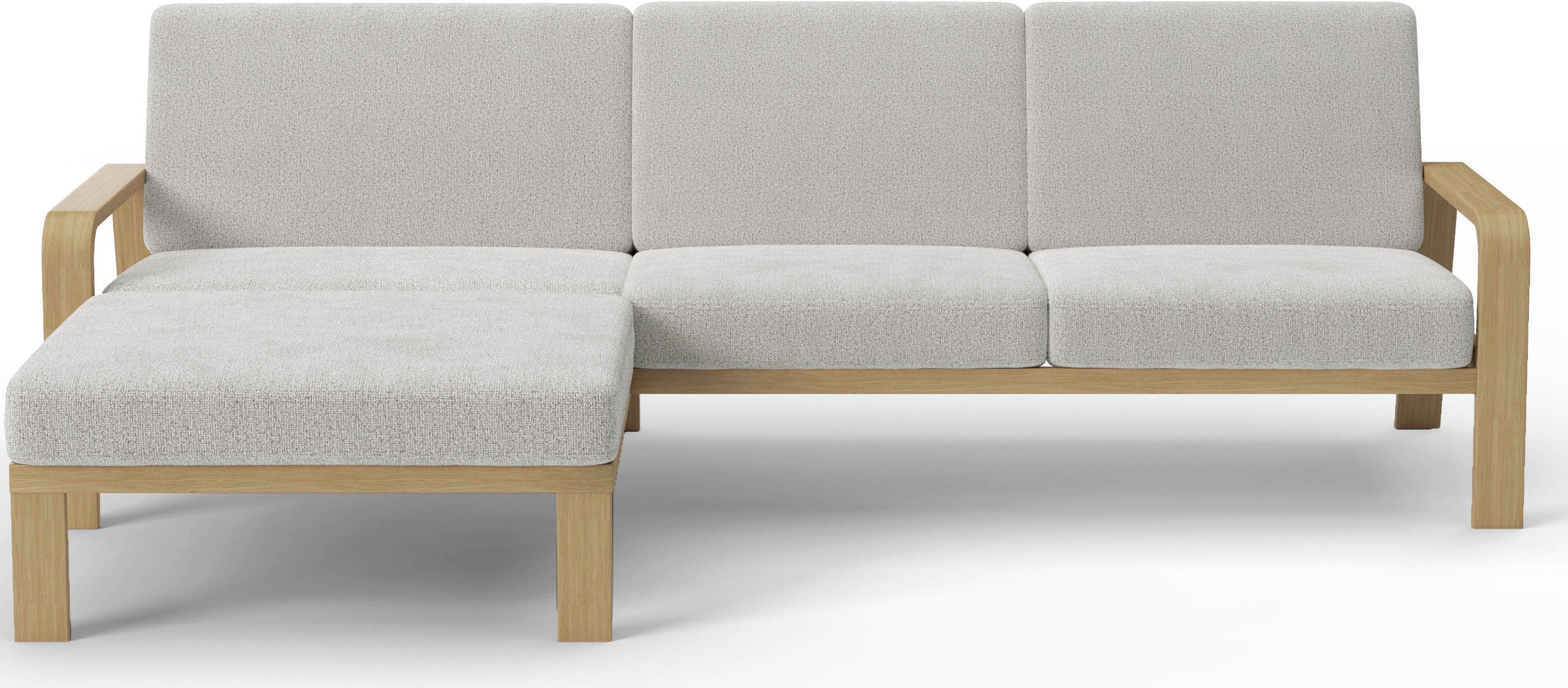 sit&more Ecksofa Kolding L-Form, Armlehnen aus Buchenholz in natur, verschi günstig online kaufen