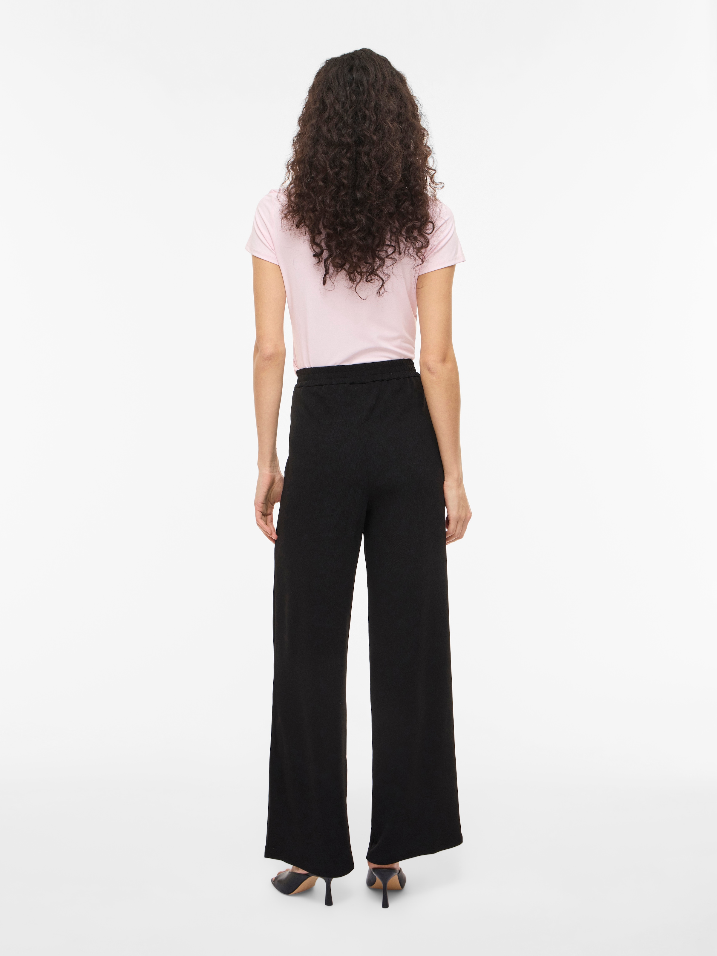 Vila Schlupfhose »VIBENNE HW WIDE PLEAT JRS PANTS - NOOS«  Materialmix