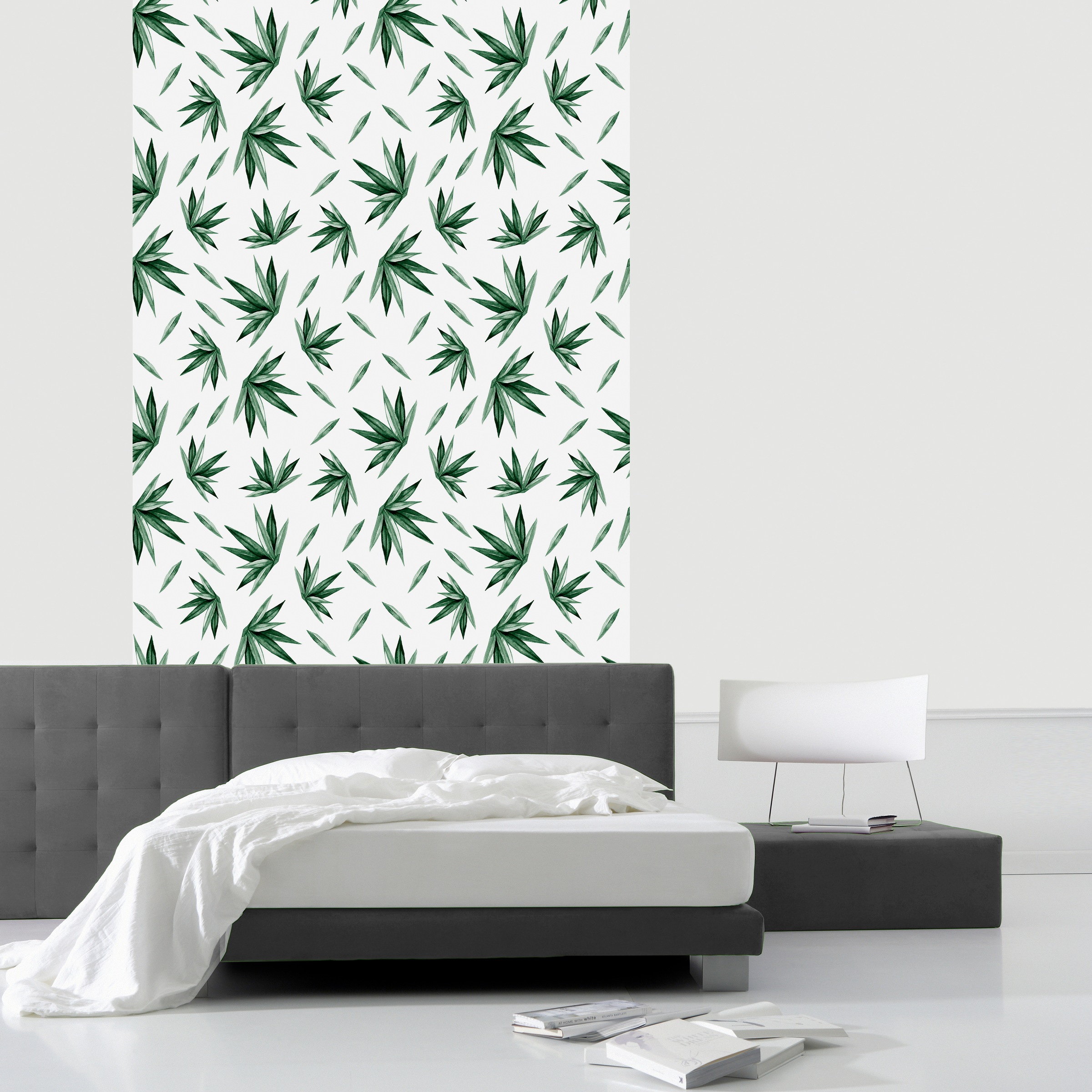 queence Vinyltapete »Tropische Blätter-Grün«, botanisch, 90x250cm, selbstkl günstig online kaufen