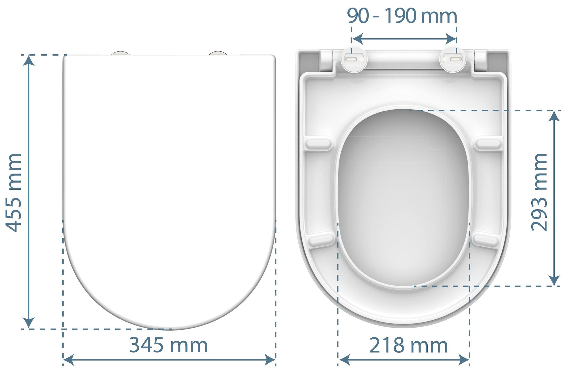 Schütte WC-Sitz »WHITE«, Duroplast, Absenkautomatik, Schnellverschluss, belastbar bis 150 kg