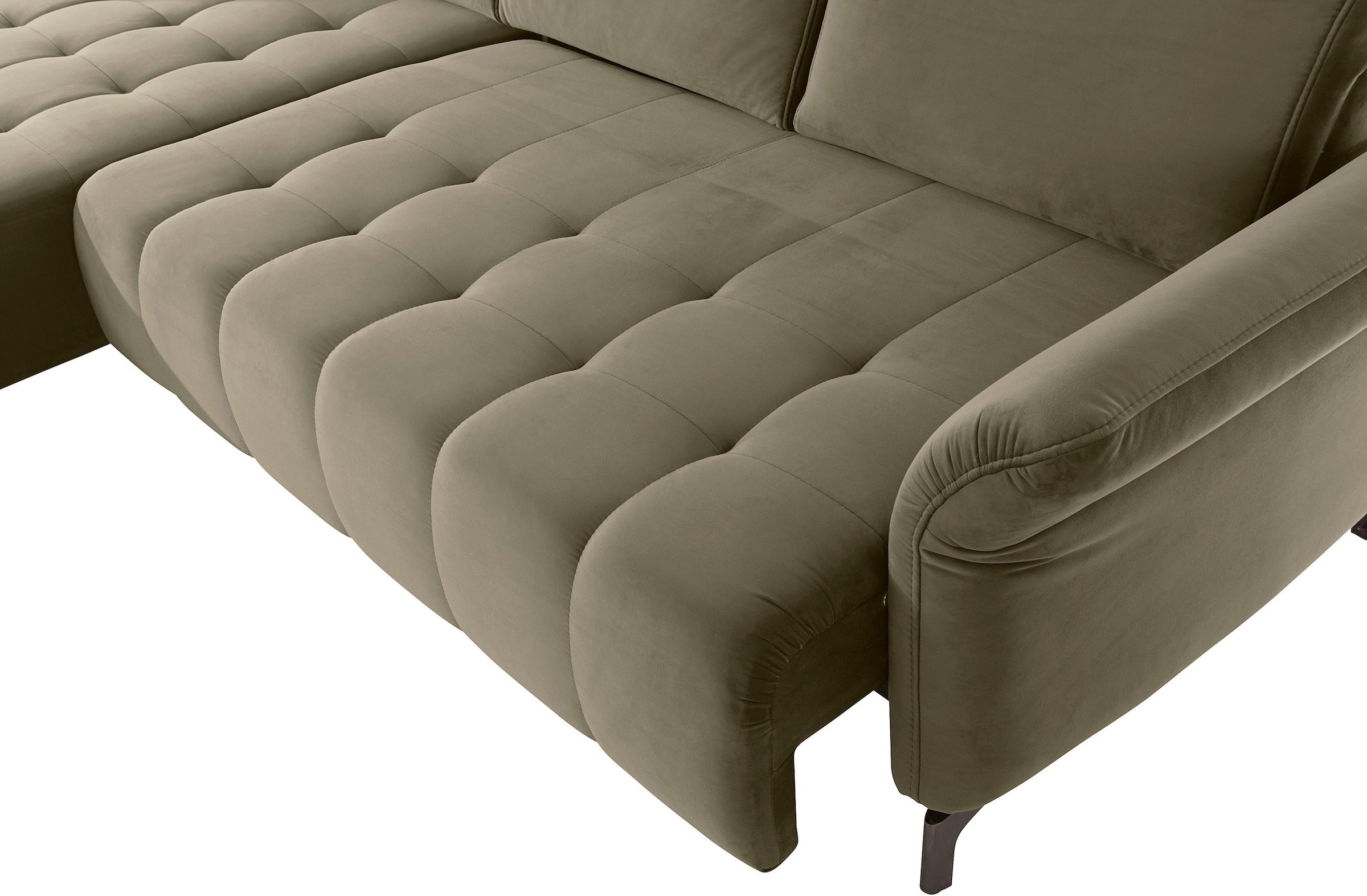 INOSIGN Ecksofa »Fresh L-Form«, Federkern, wahlweise Kopfteilverstellung und motorischer Vorziehsitz