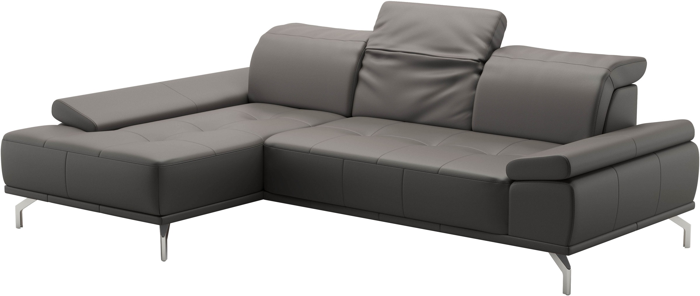 Places of Style Ecksofa »Caluna«, Inkl.Sitztiefenverstellung, wahlweise mit Kopf- und Armteilverstellung