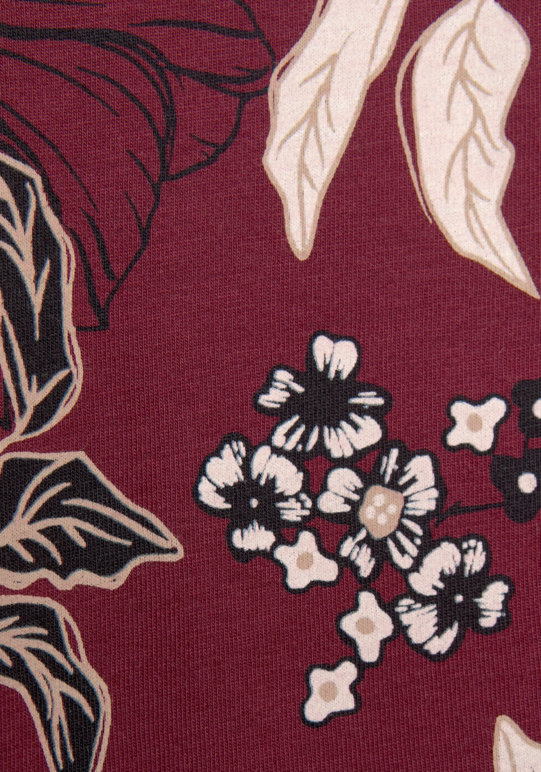 s.Oliver Nachthemd, im Blumen-Dessin mit halbem Ärmel günstig kaufen