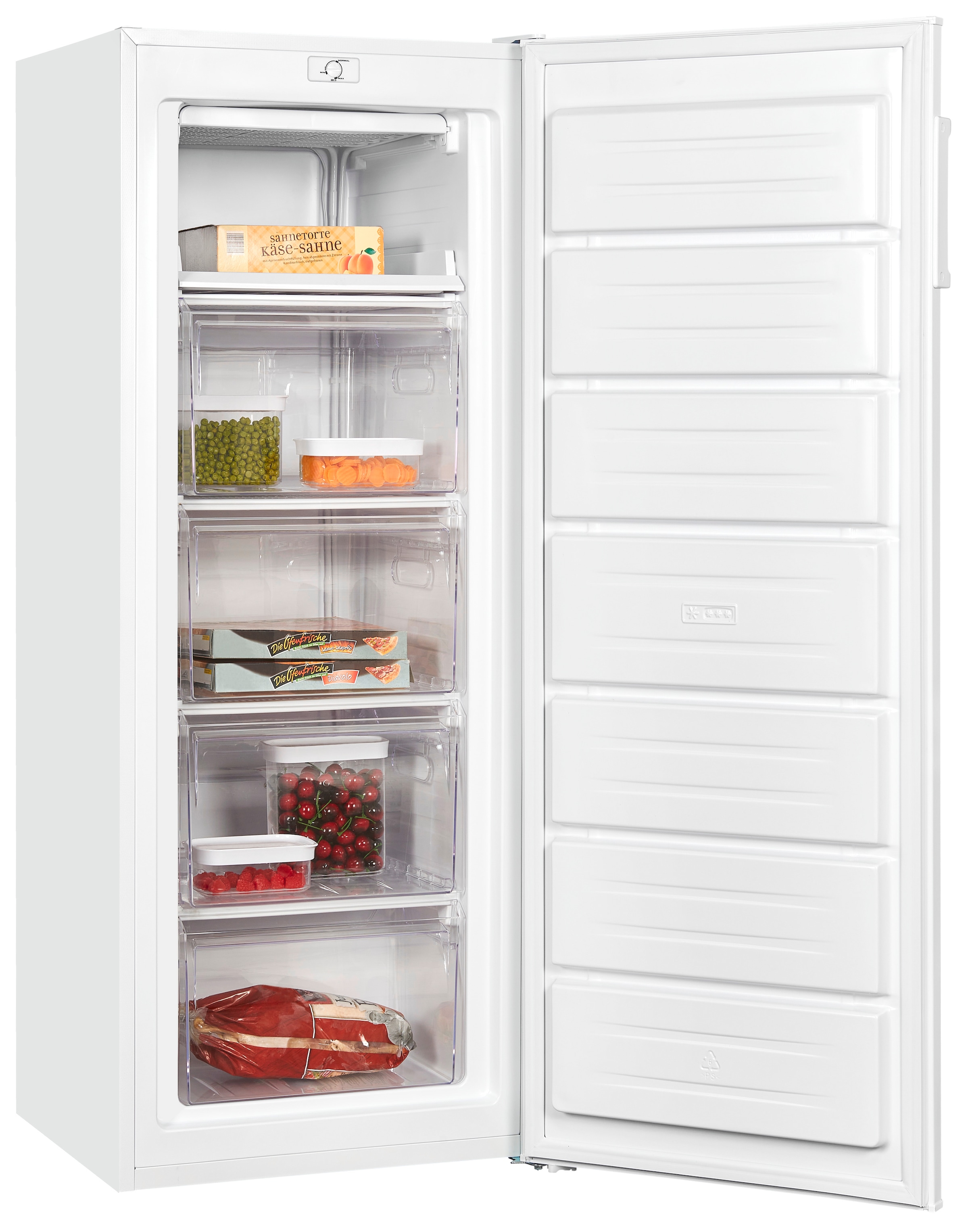 exquisit Gefrierschrank »GS230-H-040D«, 142,6 cm hoch, 54,4 cm breit, 168 Liter Nutzinhalt