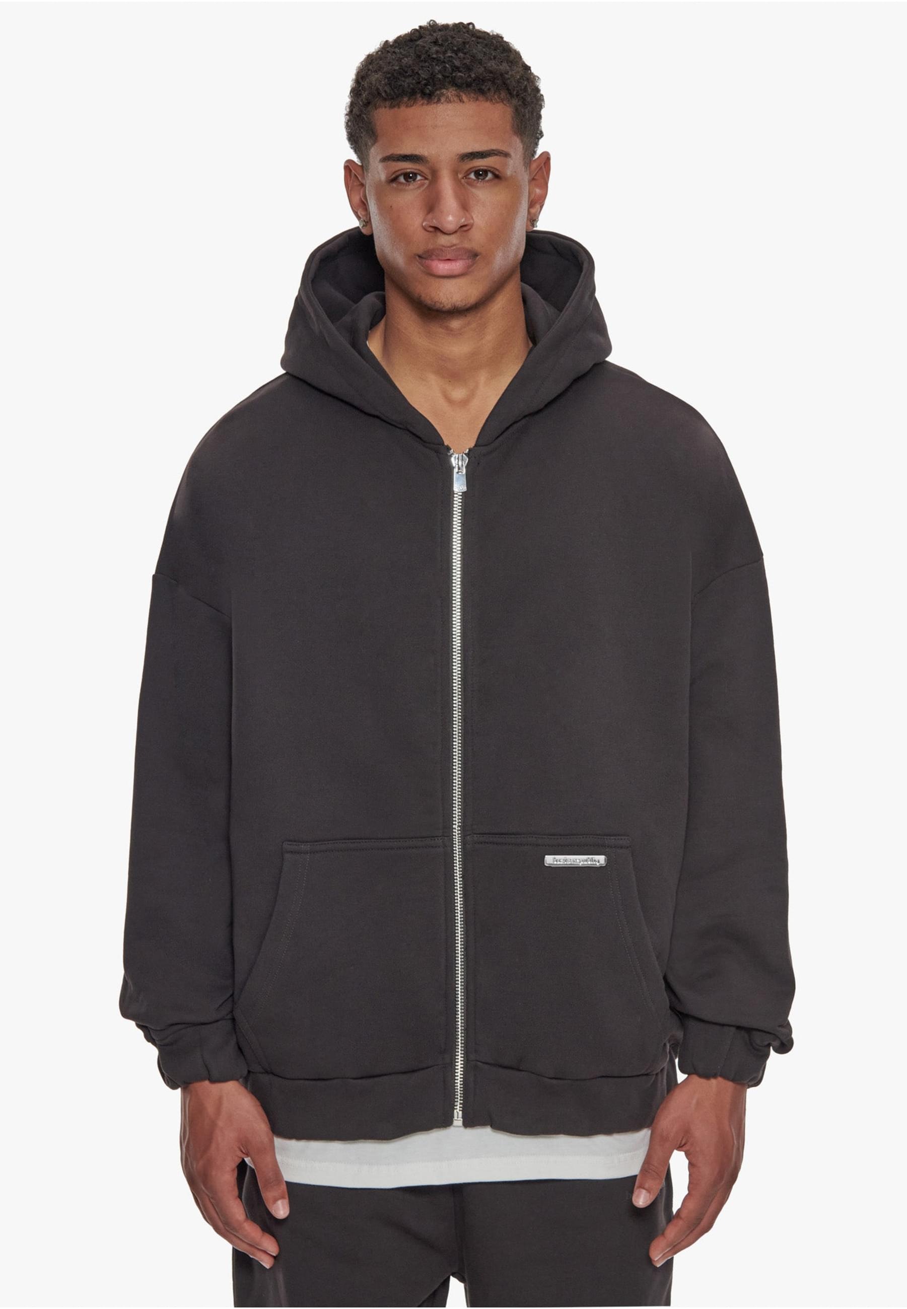 Dropsize Sweatjacke »Dropsize Herren Super Heavy Blank Zip-Hoodie«