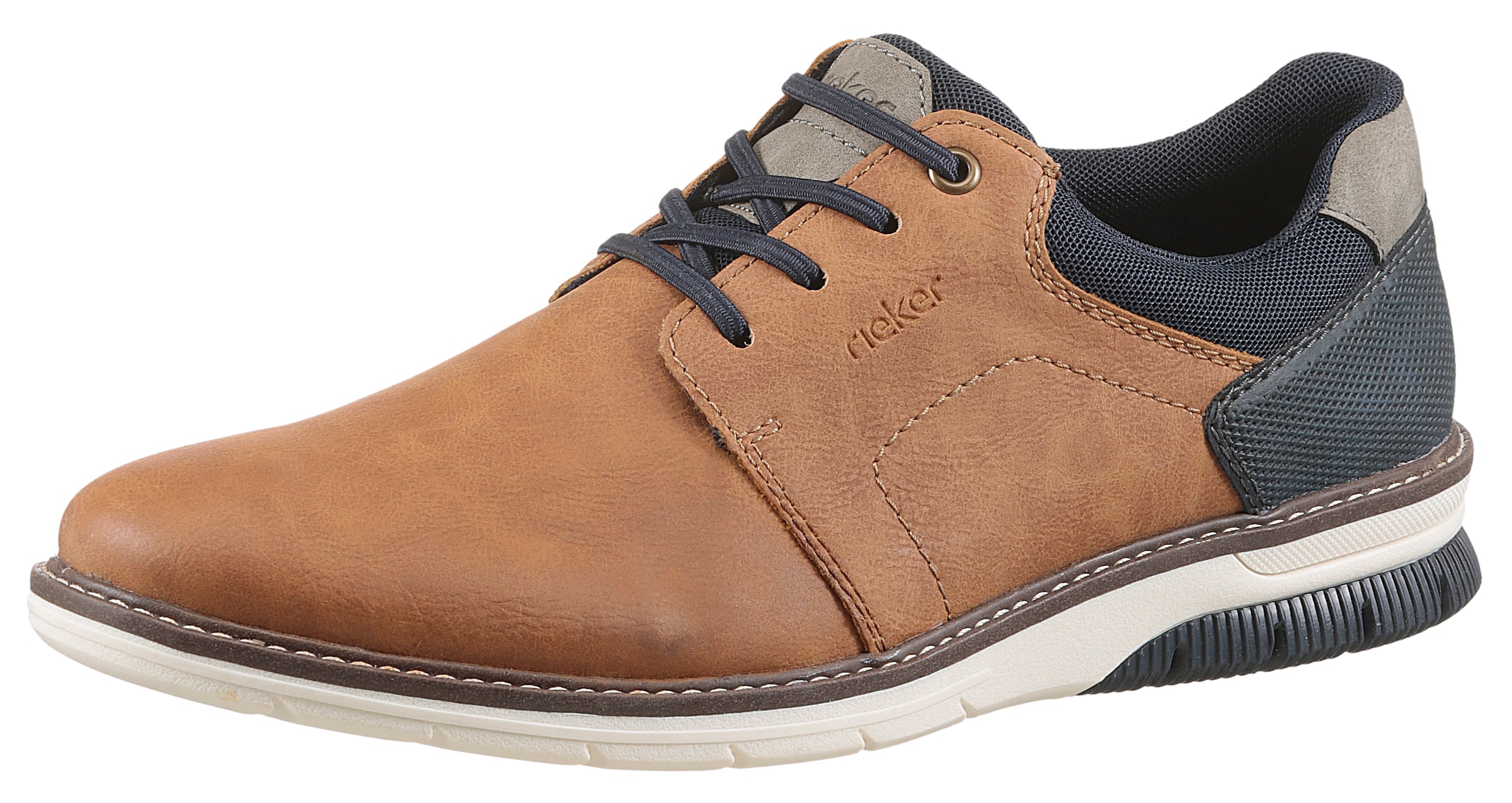 Rieker Slip-On Sneaker, Schlupfschuh, Halbschuh, Sneaker mit Gummizug für leichten Einstieg