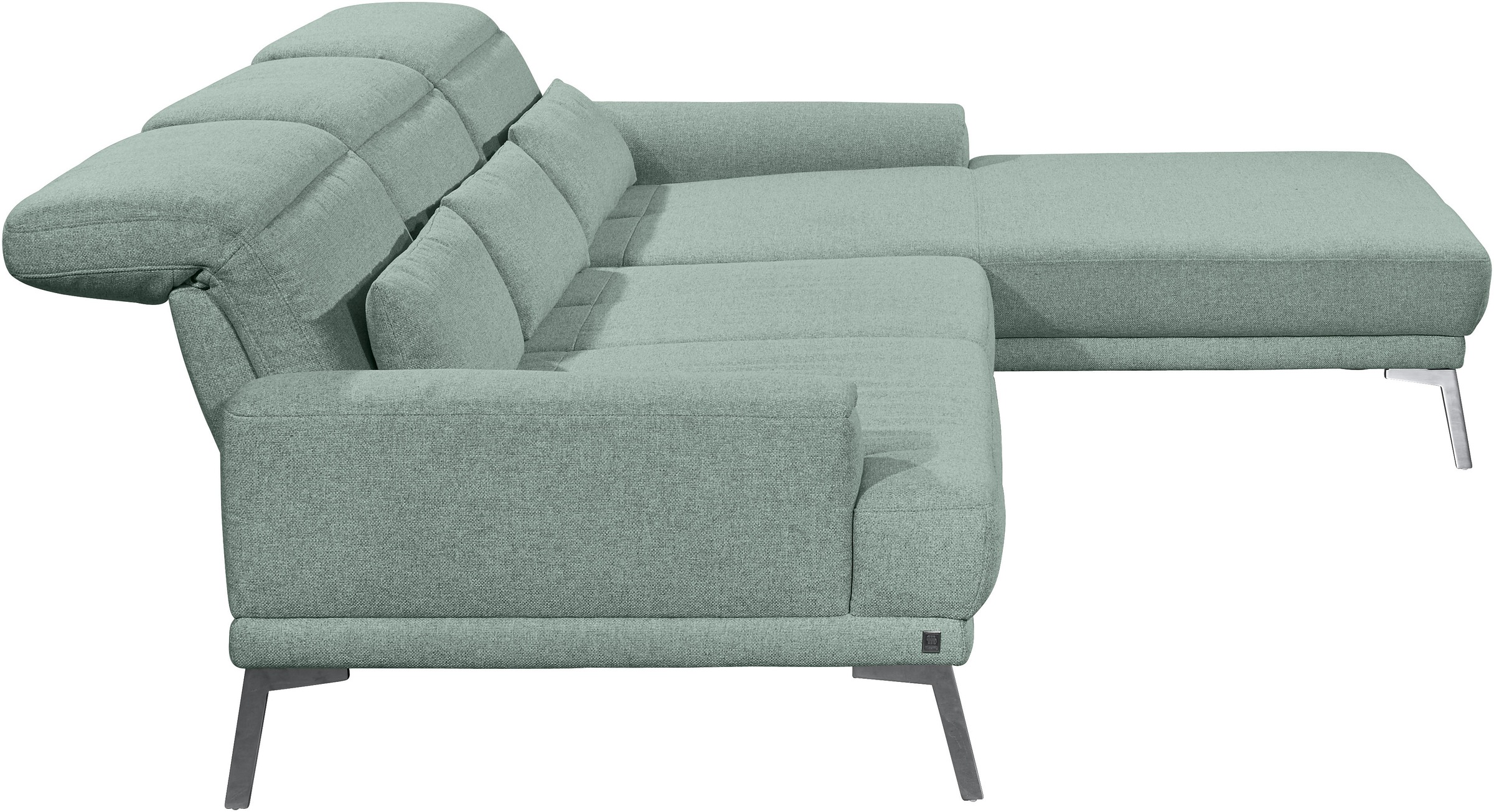 Musterring Ecksofa »MR 4580« mit Kopf- und Sitztiefenverstellung, Metallfuß chrom, 288 x 193/220cm