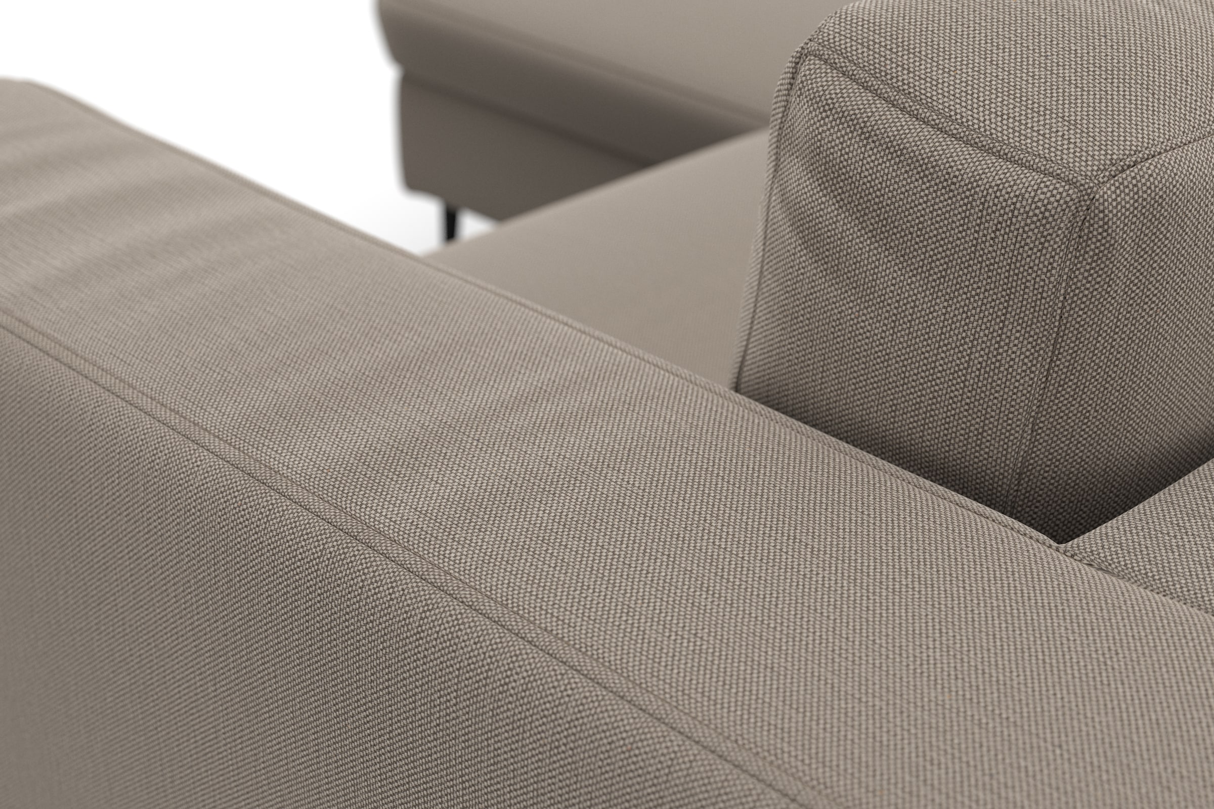 DOMO collection Ecksofa »Modica kompakt und elegant, Breite 244, L-Form«, moderne Optik mit extrabreiter Recamiere, auch in Cord