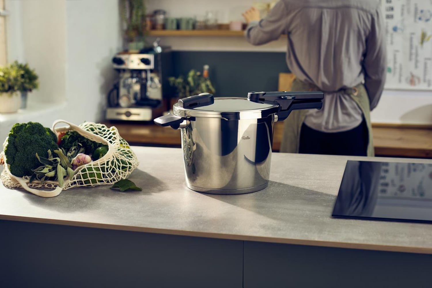 Fissler Schnellkochtopf »Vitaquick®Elemental Dampfkochtopf Premium Drucktopf« 1 tlg. Edelstahl 18/10