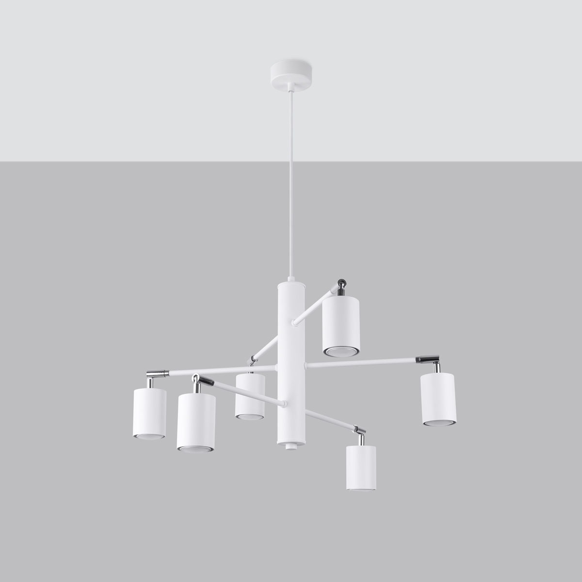 SOLLUX lighting Kronleuchter »LEMMI«, 6 flammig, Leuchtmittel GU10   ohne L günstig online kaufen