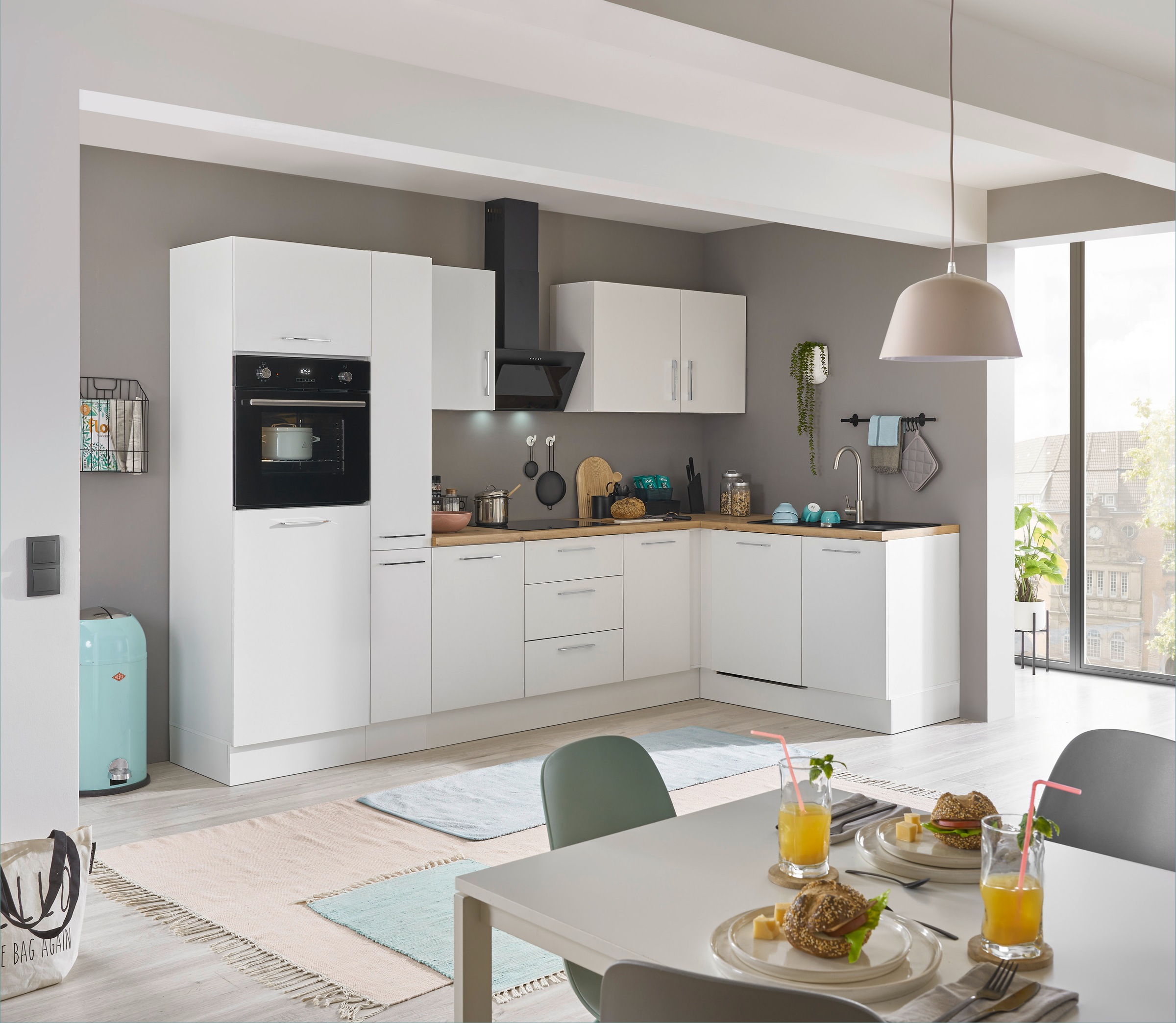 BASIC by Balculina Winkelküche »Turin« Stellbreite 310x175 cm, wahlweise mi günstig online kaufen