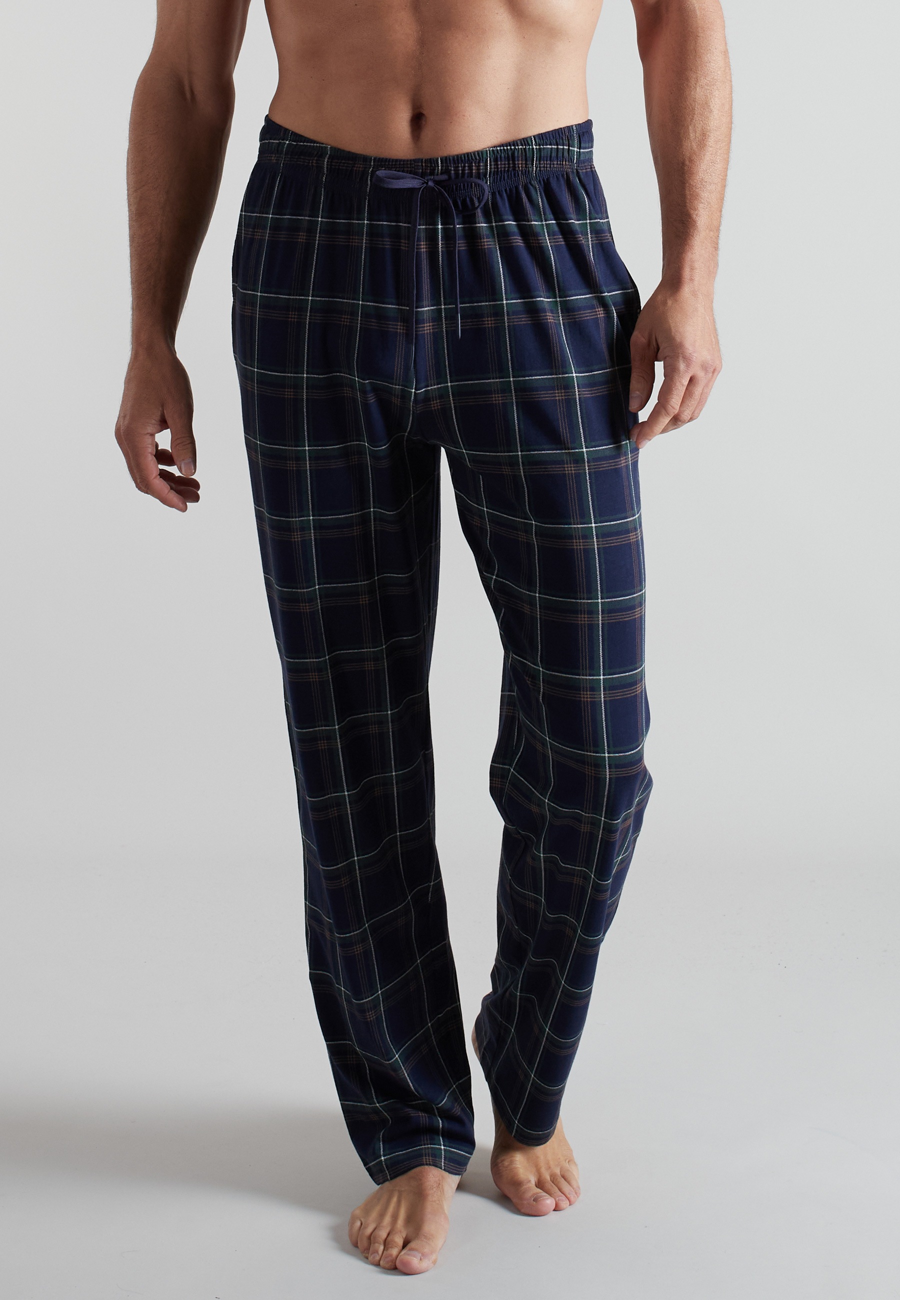 bugatti Bermudas  lang, kariert, bequem, weich, mit Kordelzug, Baumwolle