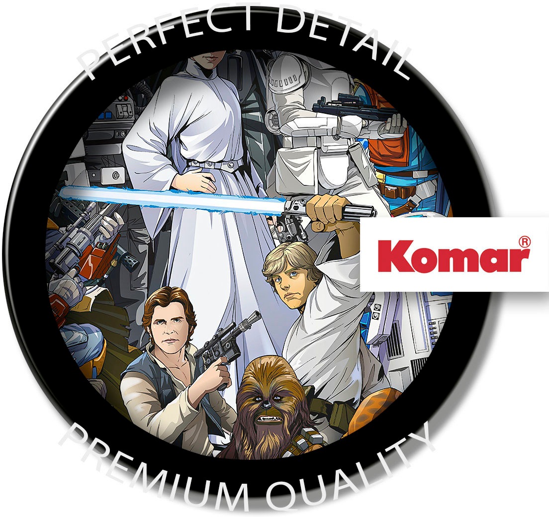 Komar Fototapete »STAR WARS Classic Cartoon Collage - Größe 184 x 254 cm«, bedruckt, Kinderzimmer