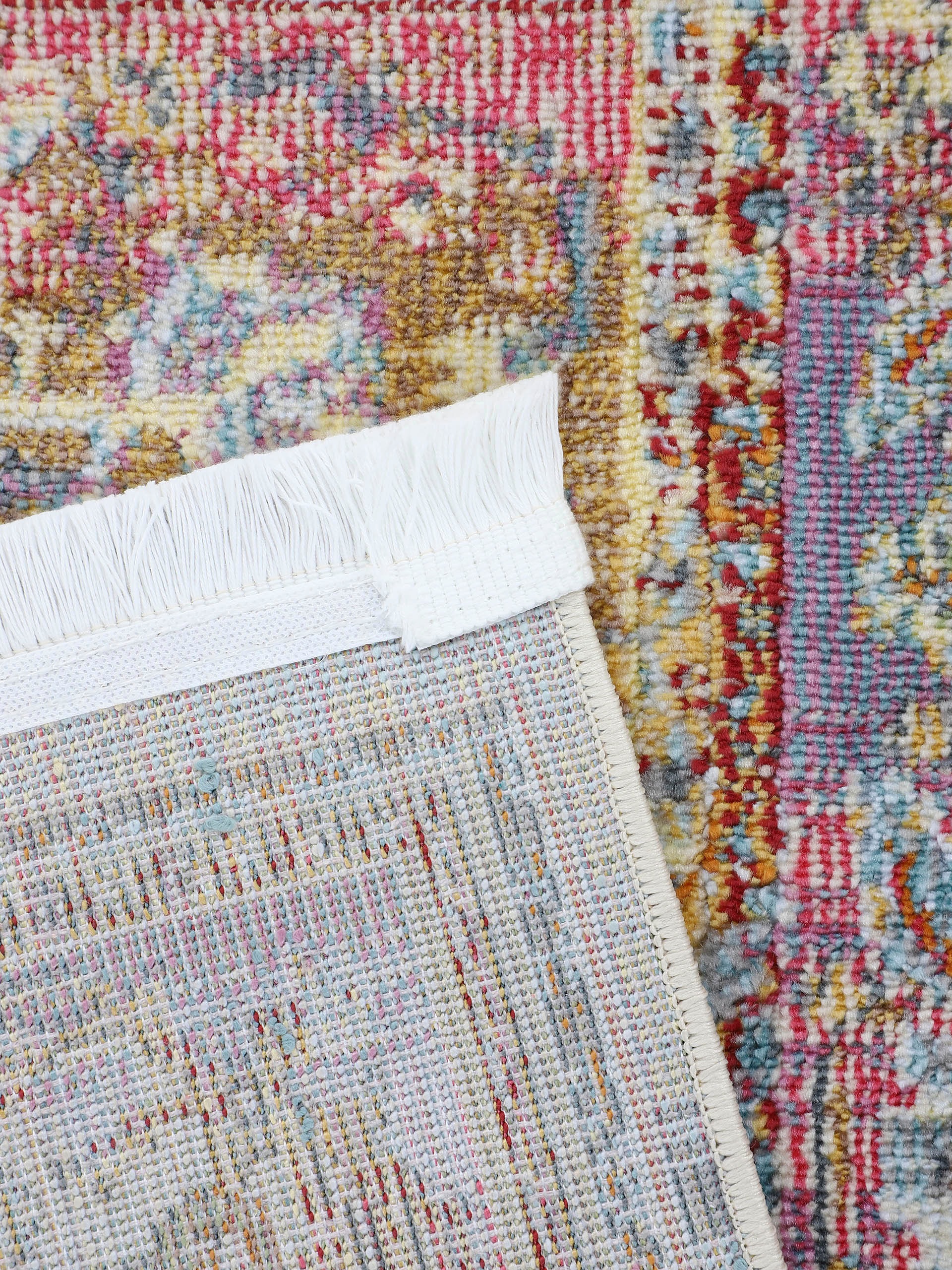 carpetfine Teppich »Esha«, rechteckig, 8 mm Höhe, Vintage Look, schöne Farben, mit Fransen, Wohnzimmer