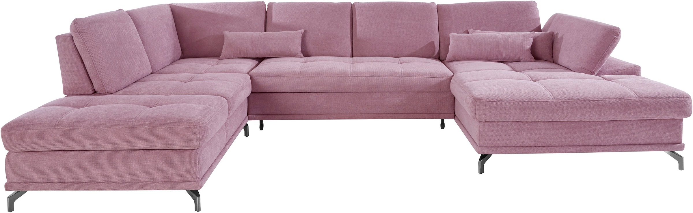 OTTO home Wohnlandschaft »Costello U-Form, B: 363 cm mit Sitztiefen-, Armte günstig online kaufen