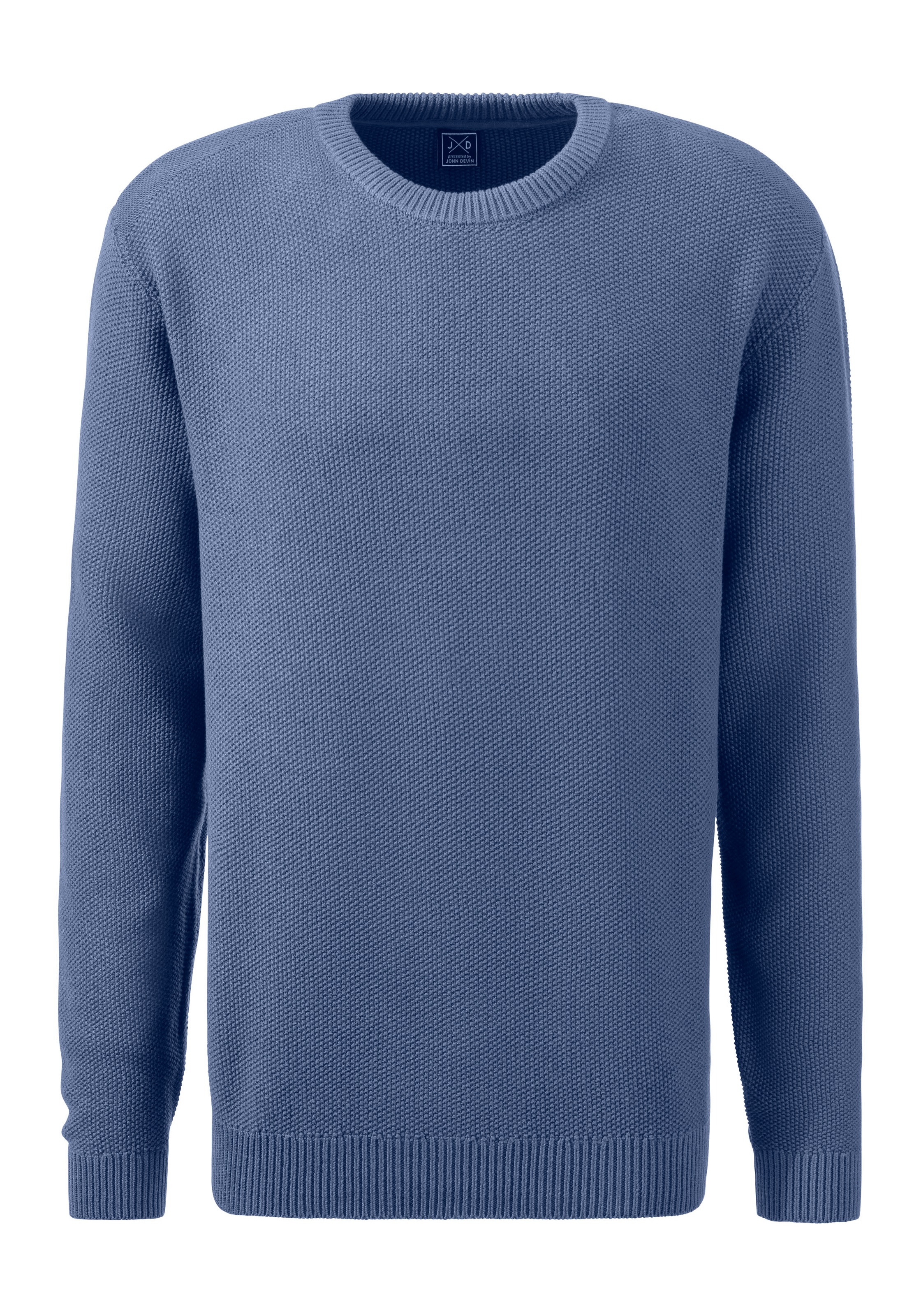 John Devin Strickpullover, Pullover in modischer Strickstruktur