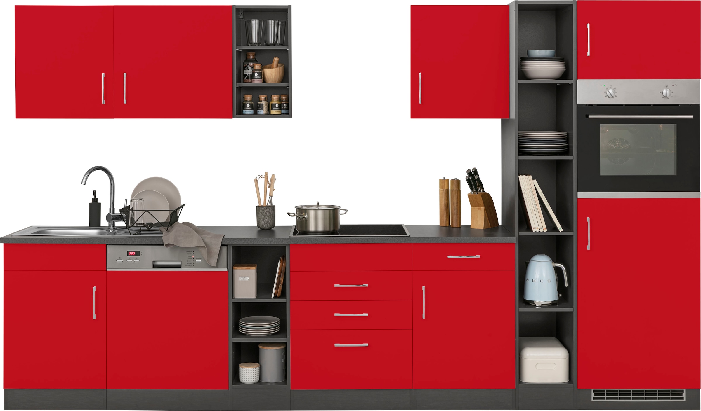 KOCHSTATION Küchenzeile »KS-Paris«, ohne E-Geräte, Breite 340 cm günstig online kaufen