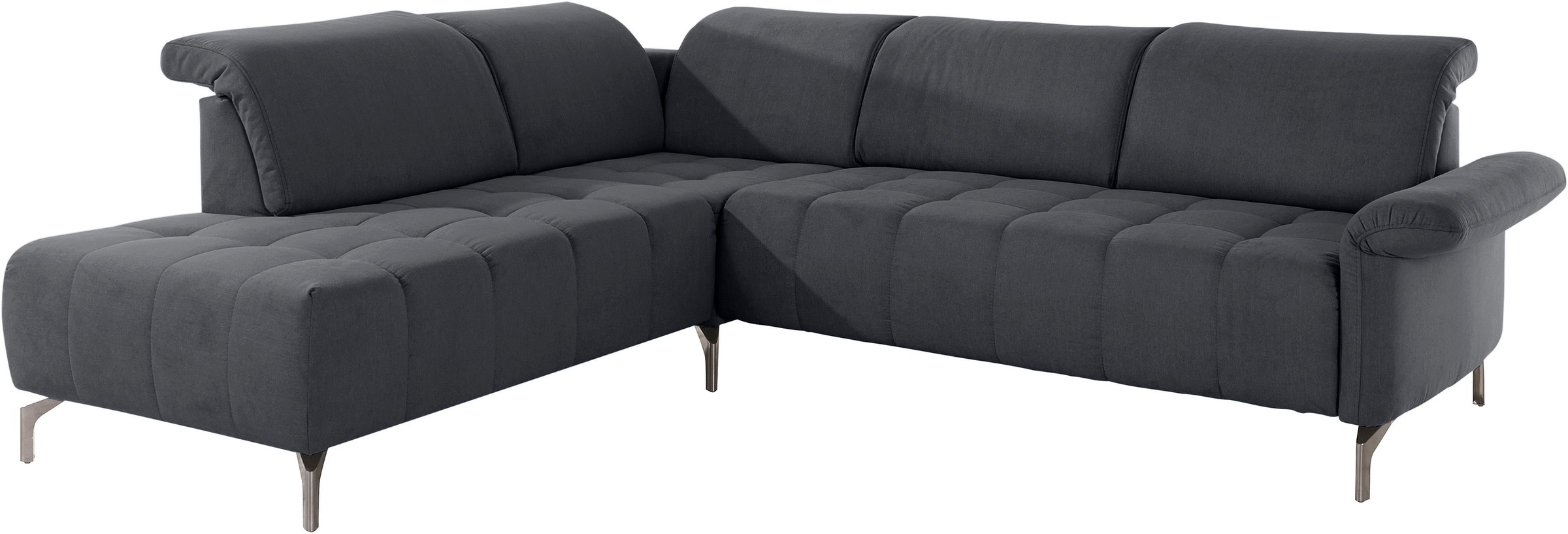 INOSIGN Ecksofa »Fresh L-Form«, Federkern, wahlweise Kopfteilverstellung und motorischer Vorziehsitz