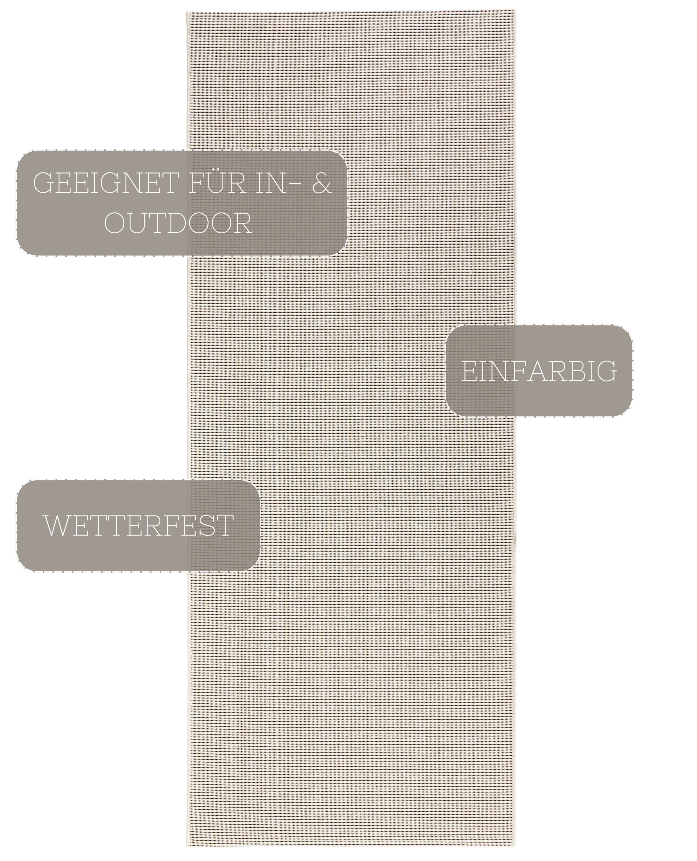 HANSE Home Teppich »Match«, rechteckig, 8 mm Höhe, In-& Outdoor, Kurzflor, günstig online kaufen