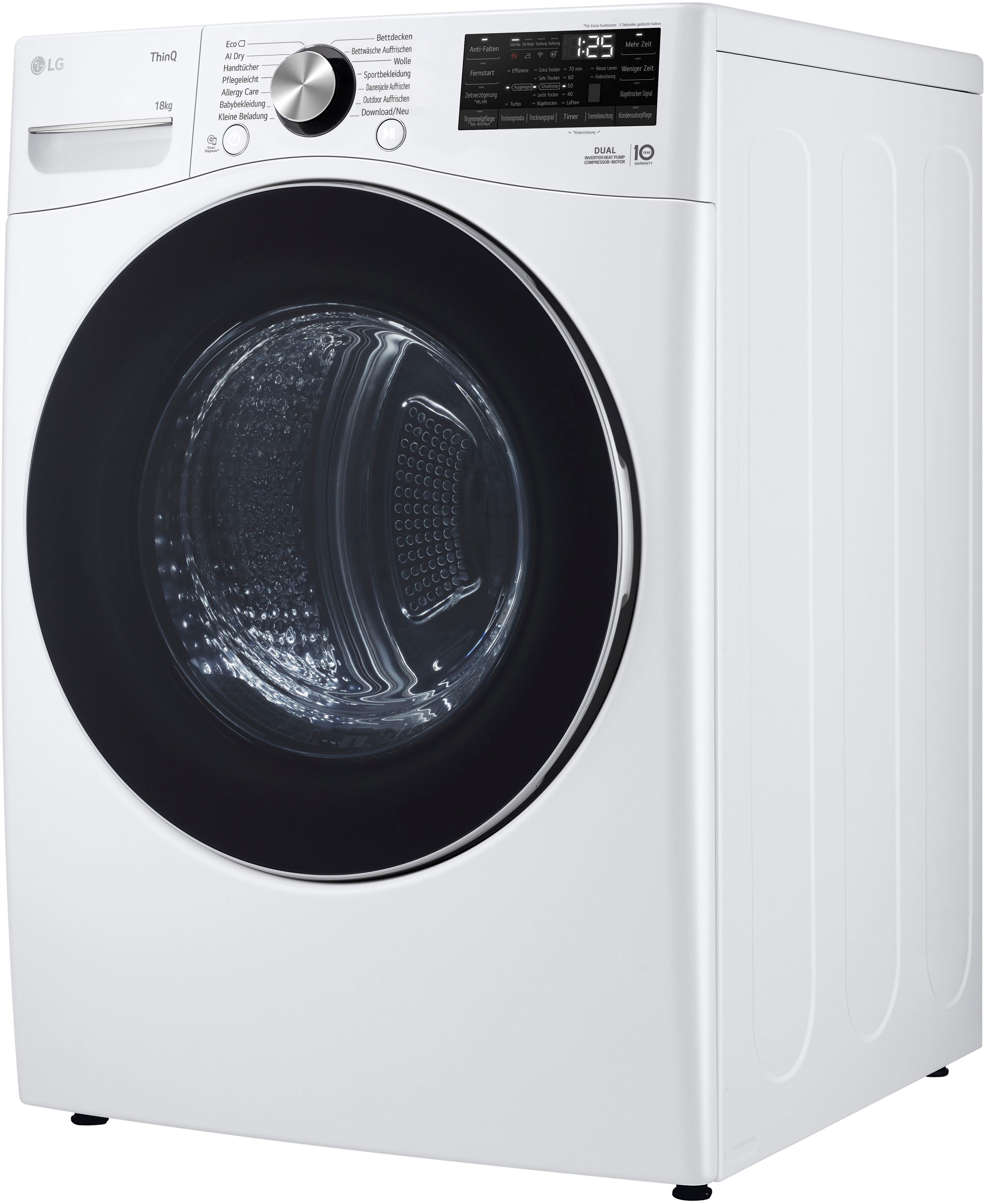 LG Wärmepumpentrockner »RT18VT«, 18 kg, Allergy Care