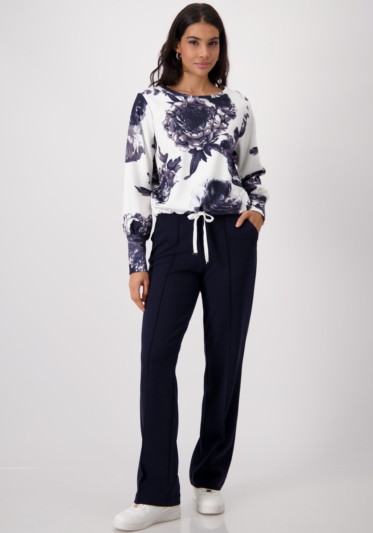 Monari Sweatshirt, mit Blumendruck