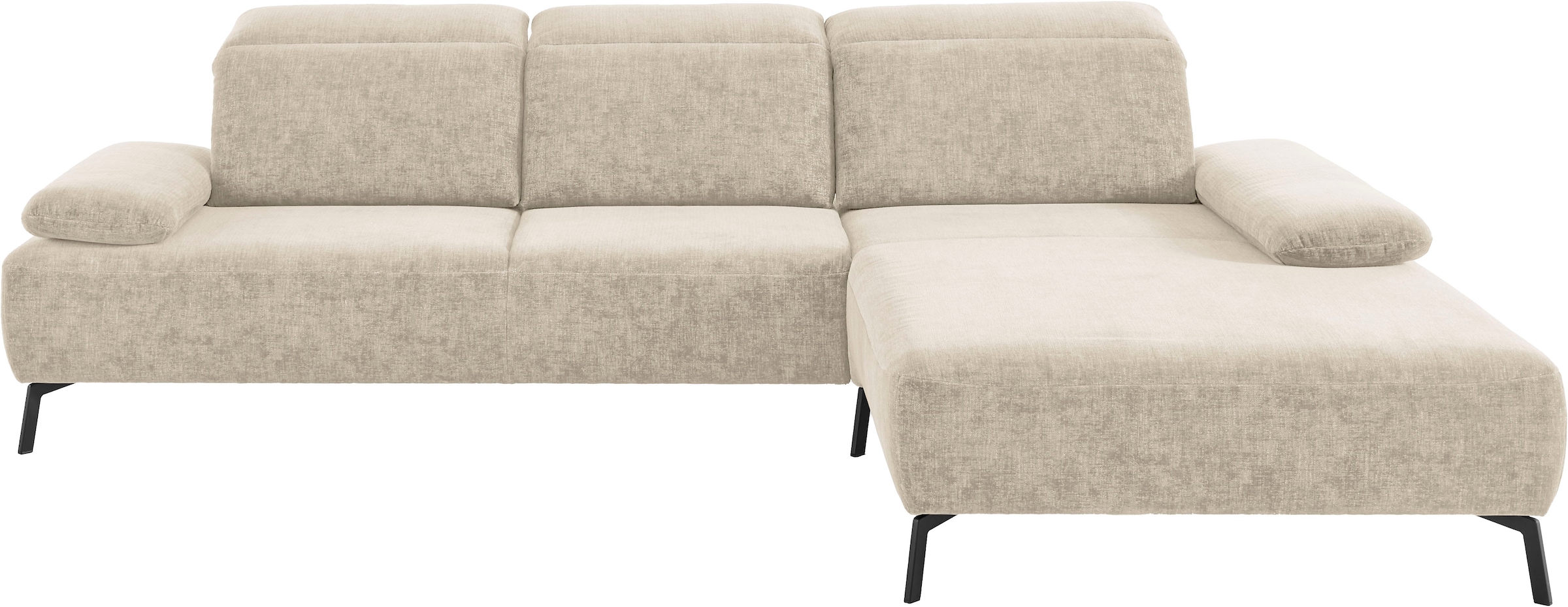 Home affaire Ecksofa »Liora, L-Form mit verstellbarem Kopfteil, Breite 291 günstig online kaufen