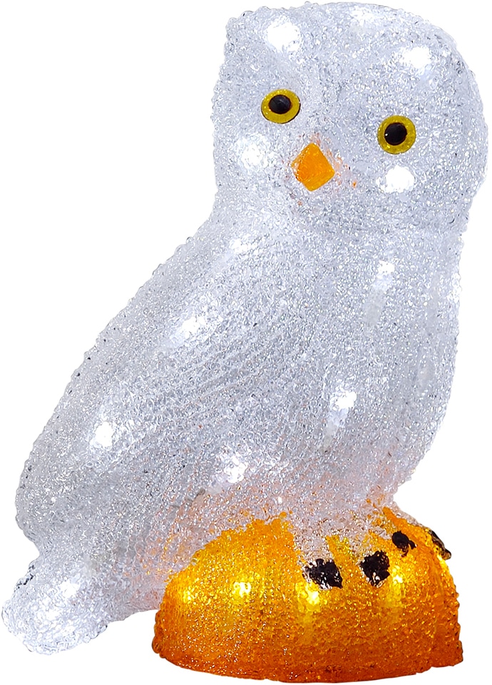 KONSTSMIDE Weihnachtsfigur »Weihnachtsdeko aussen«, LED Acryl Eule, klein, 32  kalt weiße Dioden auf Raten kaufen