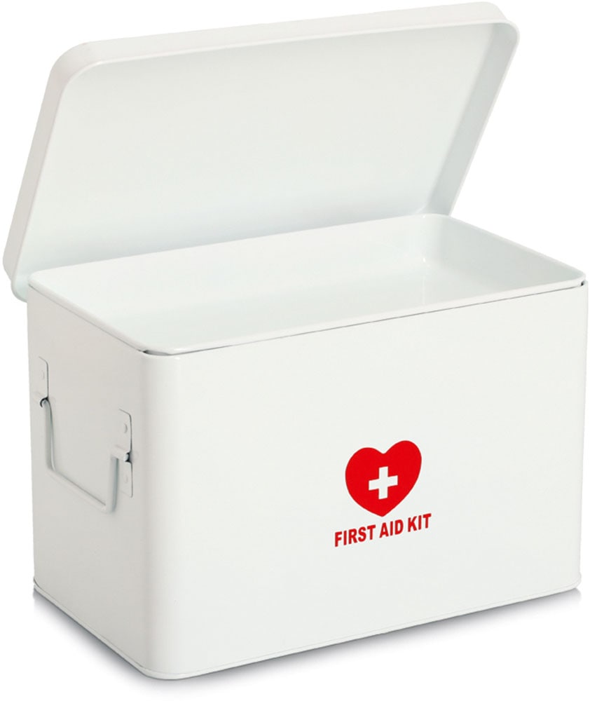 Zeller Present Aufbewahrungsbox »Metall, weiß« robust, dekorativ, flexibles Ordungssystem