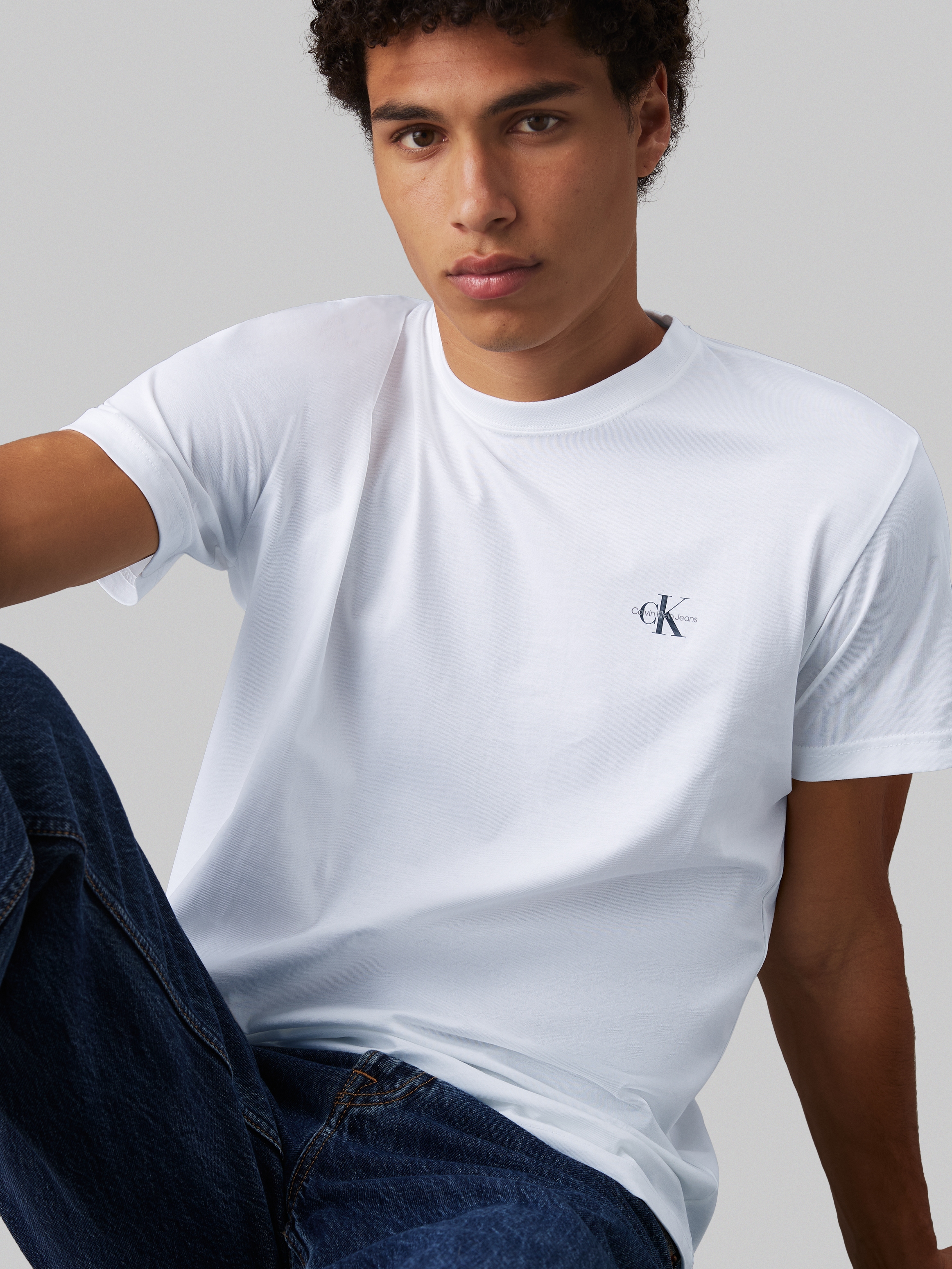Calvin Klein Jeans T-Shirt »2 PACK MONOLOGO«, Logodruck