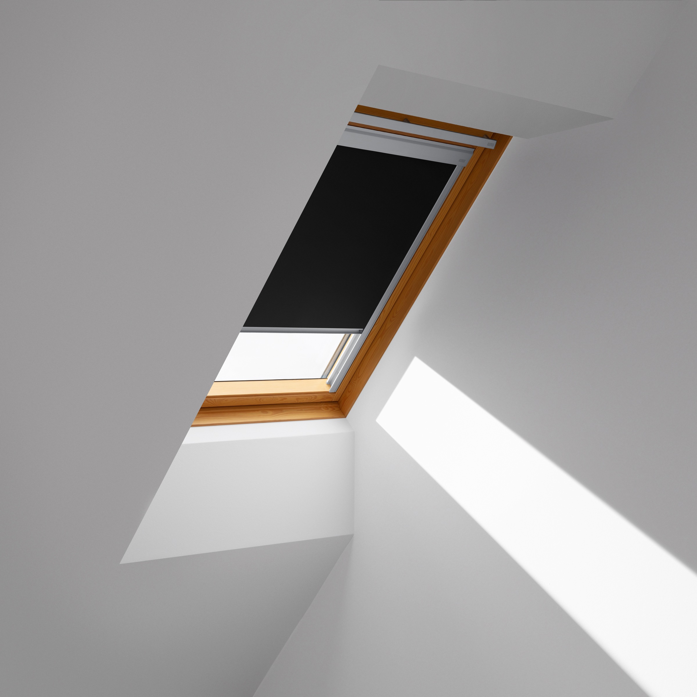 VELUX Verdunklungsrollo »DBL U08 4249«, verdunkelnd, Verdunkelung, ohne Bohren, in Führungsschienen, alufarbene Führungsschienen & Griffleiste