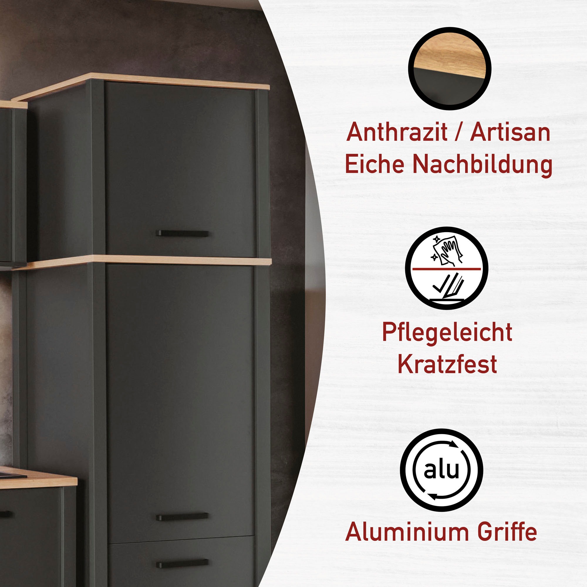 Inter Link Aufsatzschrank »Veneto« 1 Stk. tlg. Stauraum-Modul, passend zu Geräteschränken, 70x60x60,5 cm