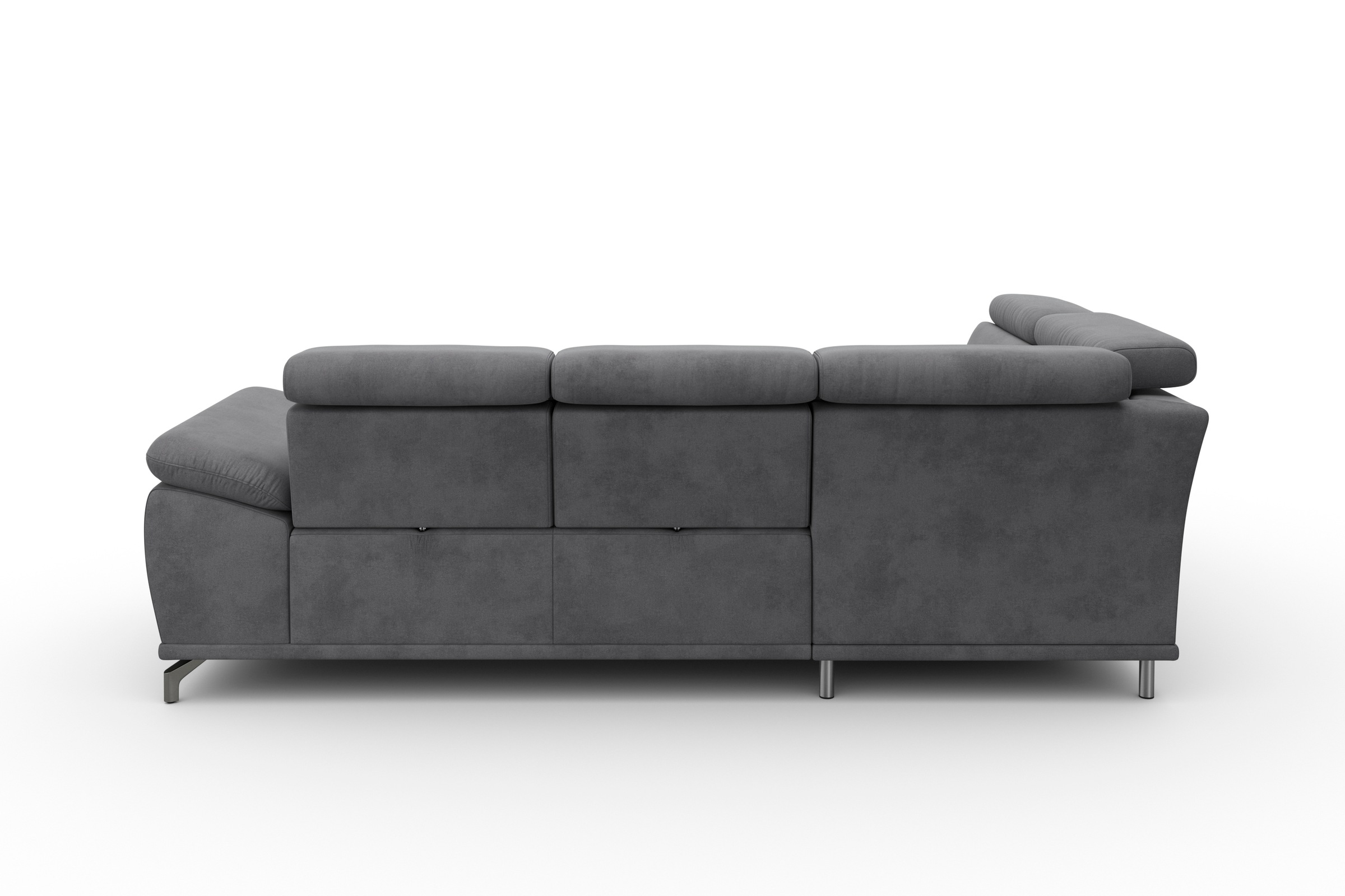 sit&more Ecksofa »Cabrio L-Form, mit Sitztiefenverstellung, Arm- und Kopfteilverstellung«, 3 Nierenkissen, Federkern, optional Bettfunktion und Stauraum