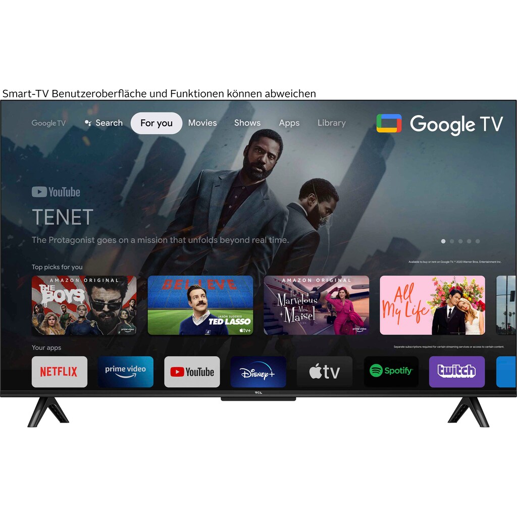 TCL LED-Fernseher »43P631X1«, 108 cm/43 Zoll, 4K Ultra HD, Android TV-Google TV-Smart-TV