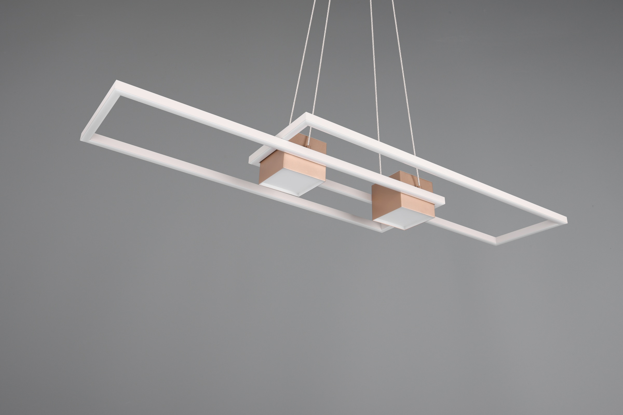 TRIO Leuchten LED Pendelleuchte »ALBANY, LED Hängelampe Wohnzimmer mit Fernbedienung, dimmbar, CCT«, 1 flammig, Leuchtmittel LED-Board | LED fest integriert, Lichtfarbe einstellbar, Memoryfunktion, Nachtlicht, up-and-down Licht